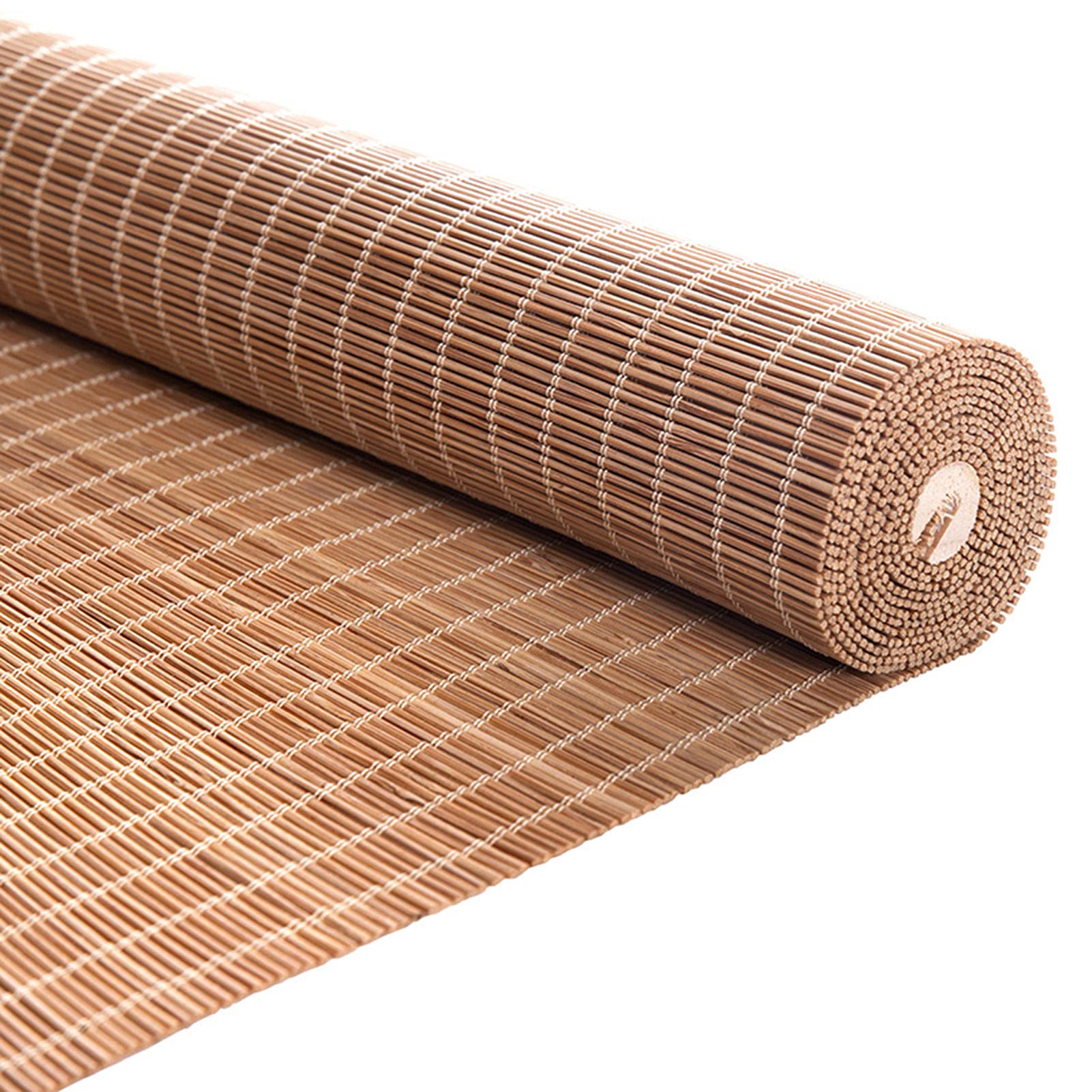 Stores À Rouleaux Romains Taux de Shading 55% Store Enrouleur en Bambou Rideau Venitien volets protection Pare-Vue Pare-Soleil Maison,pour fenêtres et portes,balcon,Personnalisable (90 x 200 cm)
