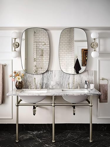 Miniatura 3 de Moen TS44105BN Colinet - Grifo de baño tradicional con mango cruzado para montaje en pared, requiere válvula, níquel cepillado