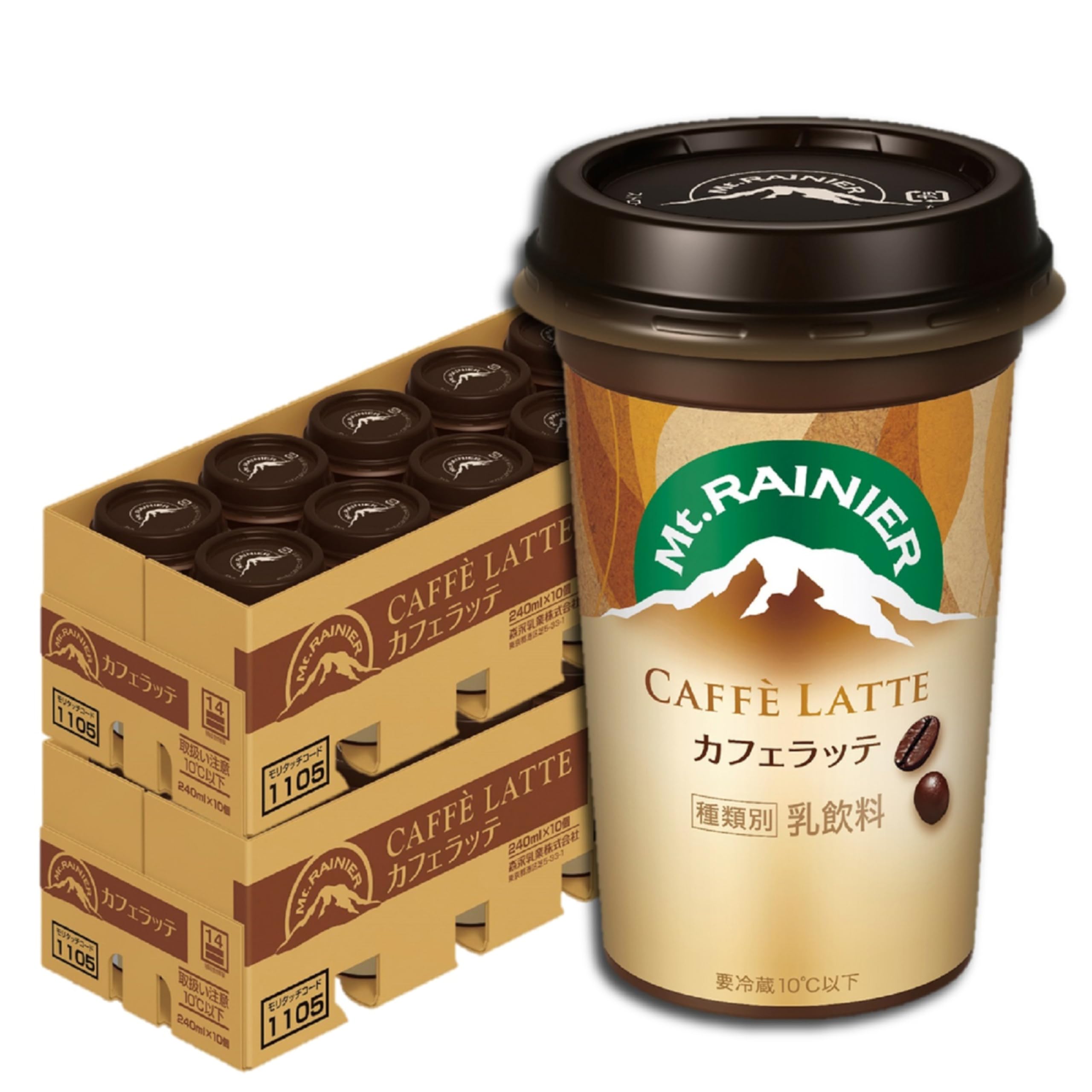 Amazon.co.jp: マウントレーニア カフェラテ 240ml 20本 コーヒー