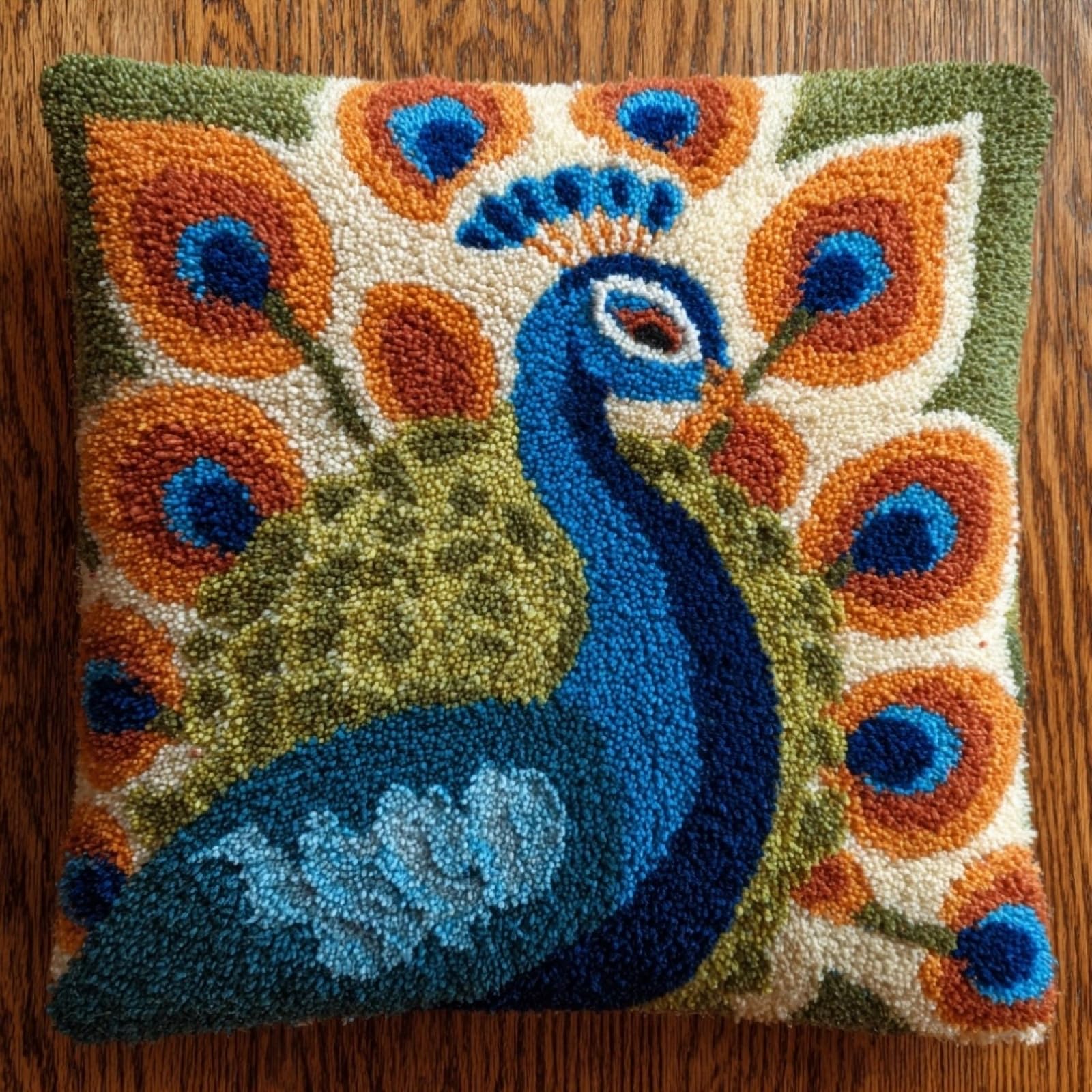 AxiangziK Latch Hook Kits for Adults Beginners,Peacock