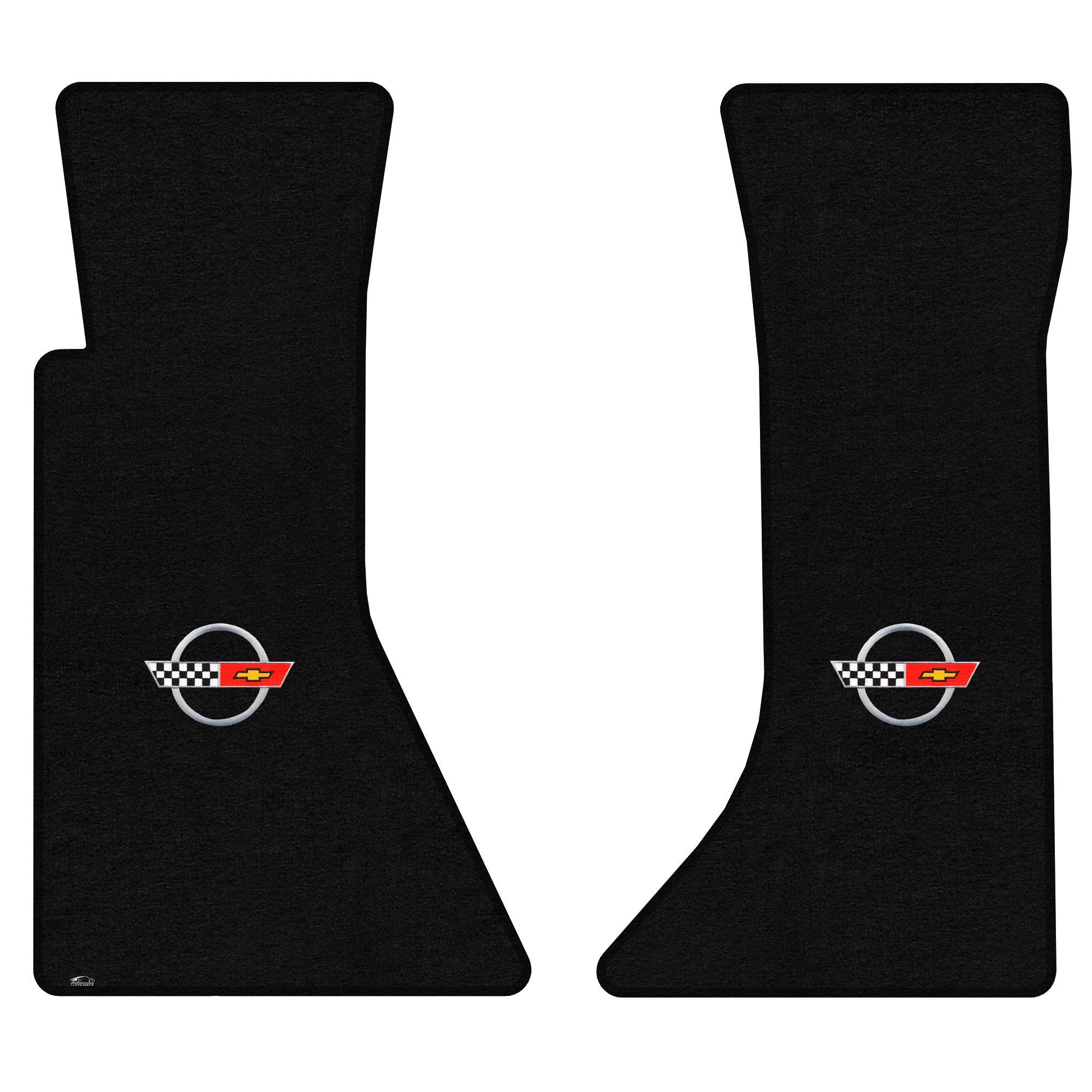 Lloyd Mats Custom-Fit Carpeted Floor Mats Premium Luxury Car Floor Liners for C4 Corvette 1984-1990 2Pc Front Set, Black Carpet Mats