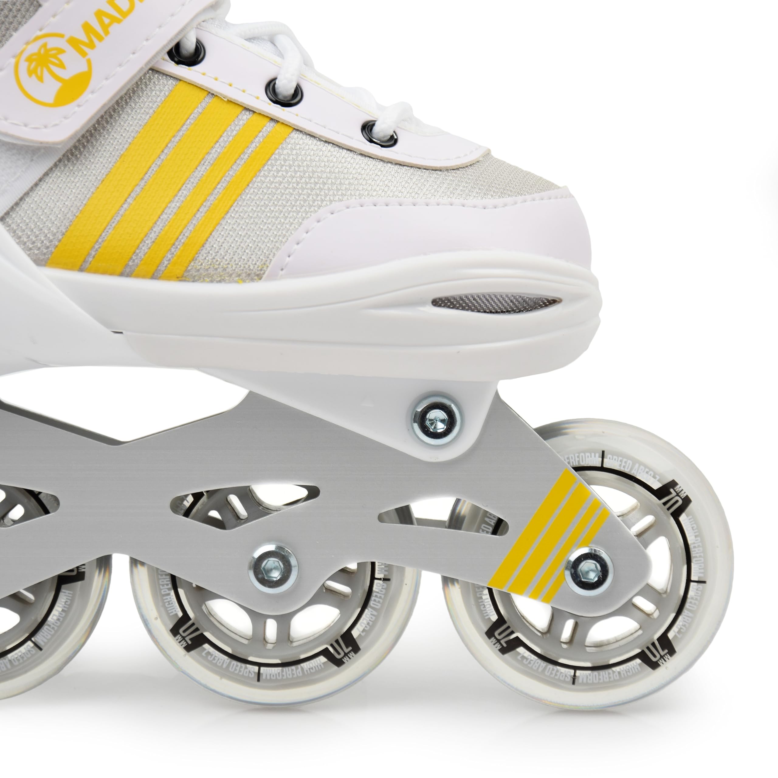 MADIVO Duo Set 2in1 Inliner/Schlittschuhe VERSTELLBAR | für Kinder und Jugendliche | Damen Herren Inline-Skates umbaubar zu Eislaufschuhe | Größen: 34-37, 38-41