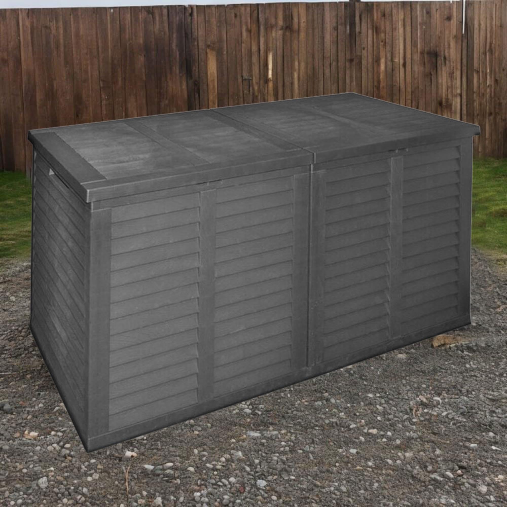Well Home Coffre de rangement pour jardin XXL 750L - 155 x 66 x 80 cm