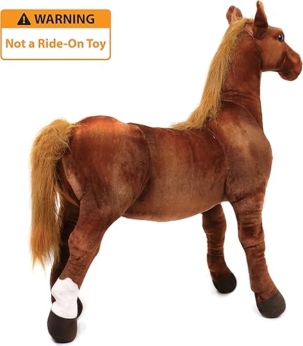 Miniatura 5 de Thorsten The Thoroughbred Horse - Poni de peluche grande de 3 pies
