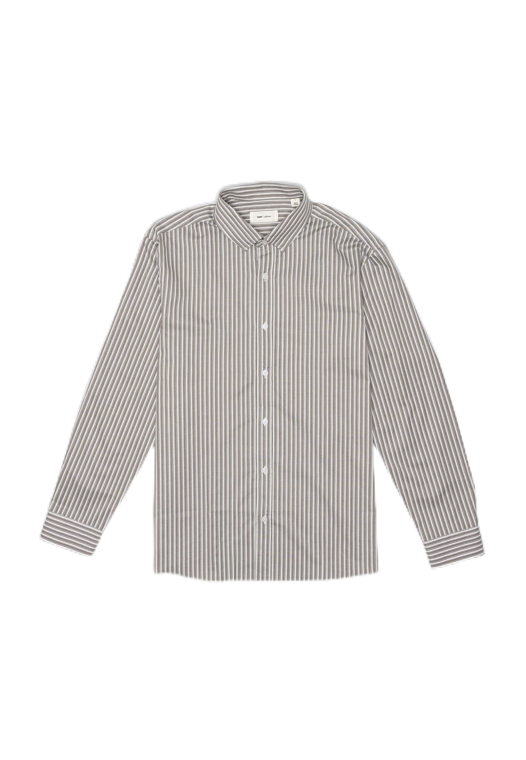 Mavi Herren Stripe Shirt Langarmshirt (1er Pack)