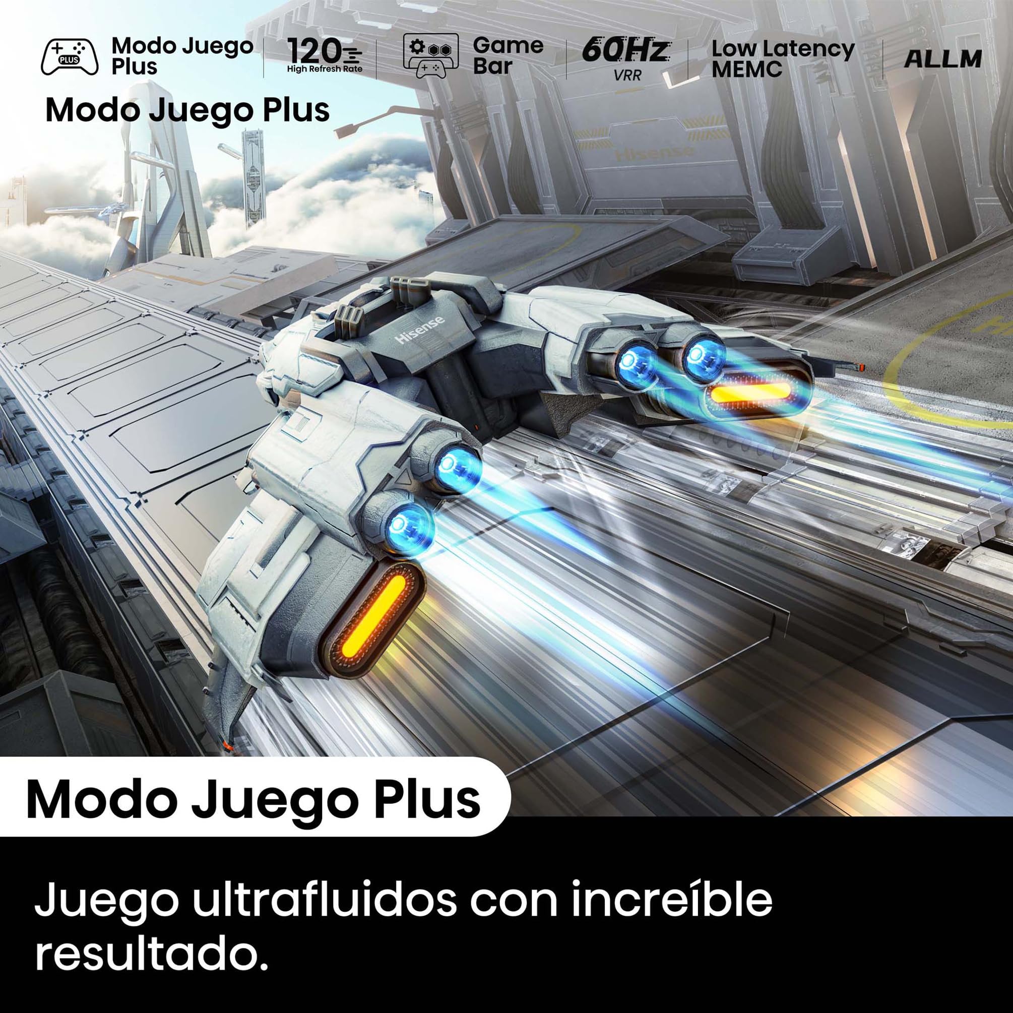 Hisense 43E7NQ - QLED Smart TV, 43 Pulgadas Televisor, Quantum Dot Colour, Dolby Vision, Dolby Atmos, Modo Juego Plus, 60Hz VRR 120 fps, Bluetooth&HDMI,Control por Voz televisor, VIDAA