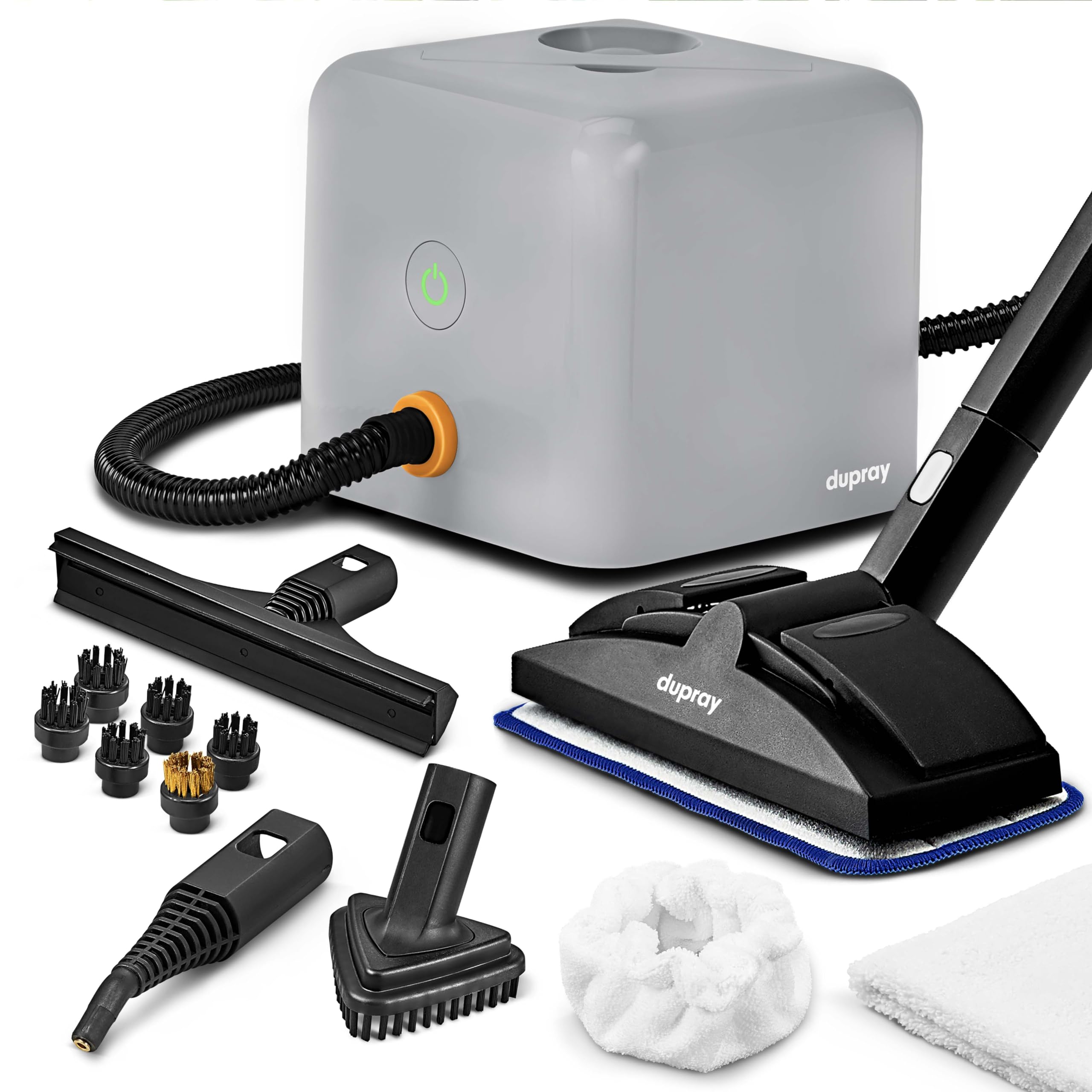 Dupray Neat Plus – Nettoyeur Vapeur Polyvalent Haute Performance avec 17 Accessoires Inclus pour Sols, Carrelage, Joints, Tapis, Canapés, Maison et Plus (Neat Plus + 17 pieces)