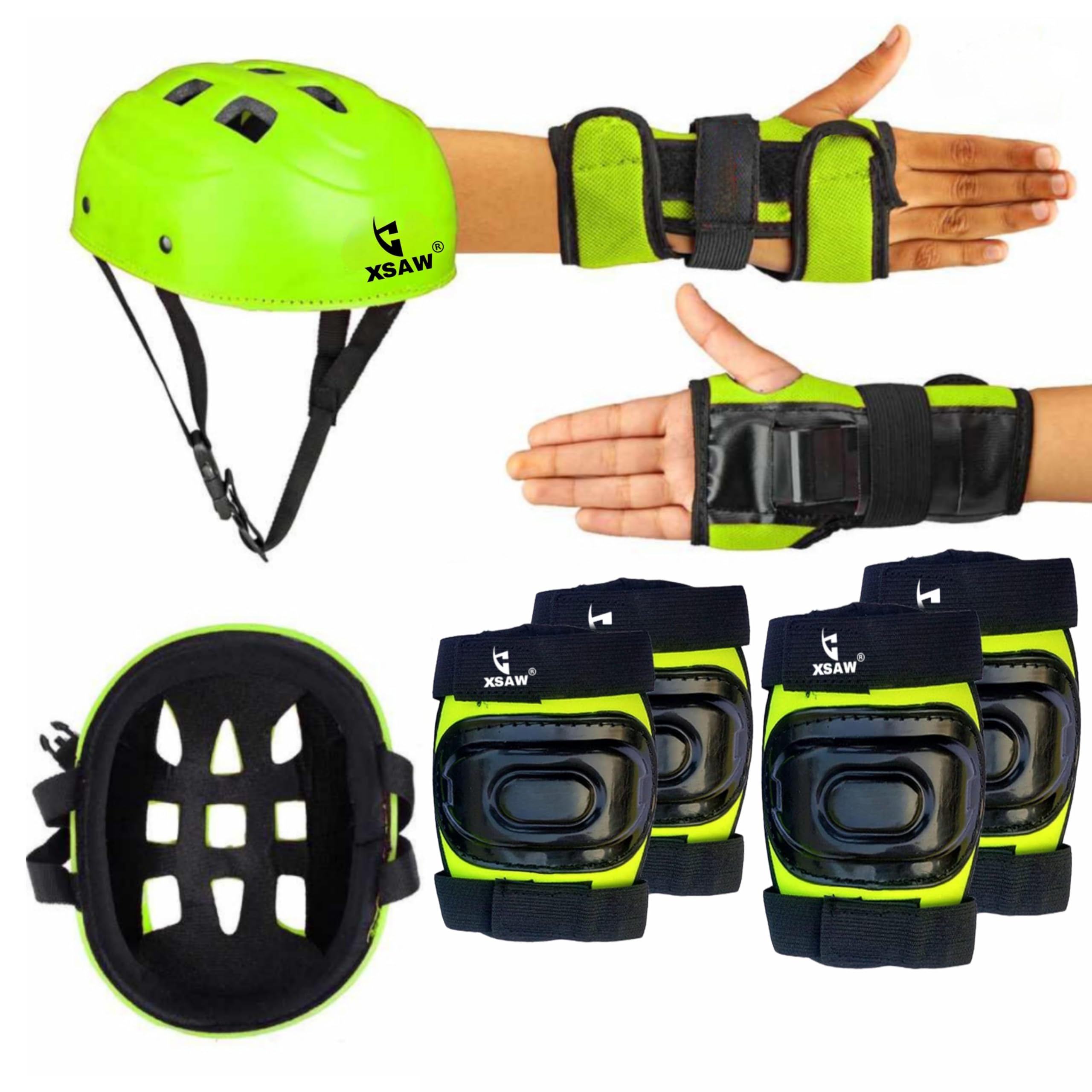 Skating Guard, Protective Skating Guard Kit Skate, Cycling Protection Set Multi Sport Gear for Children, Helmet Elbow Guards Knee Caps & Hand Gloves (Medium ( 8 to 14 Years)) (B0D3Y15N8P) Amazon Price History, Amazon Price Tracker