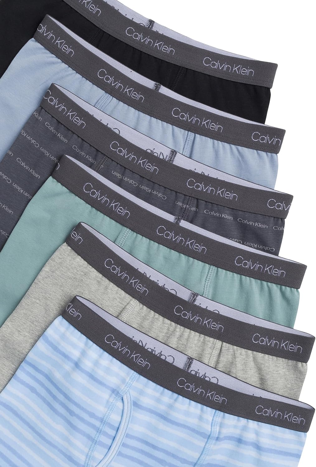 Calvin Klein Kids Boys' Modern Cotton Boxer Brief Underwear 6-Pack - Image 3