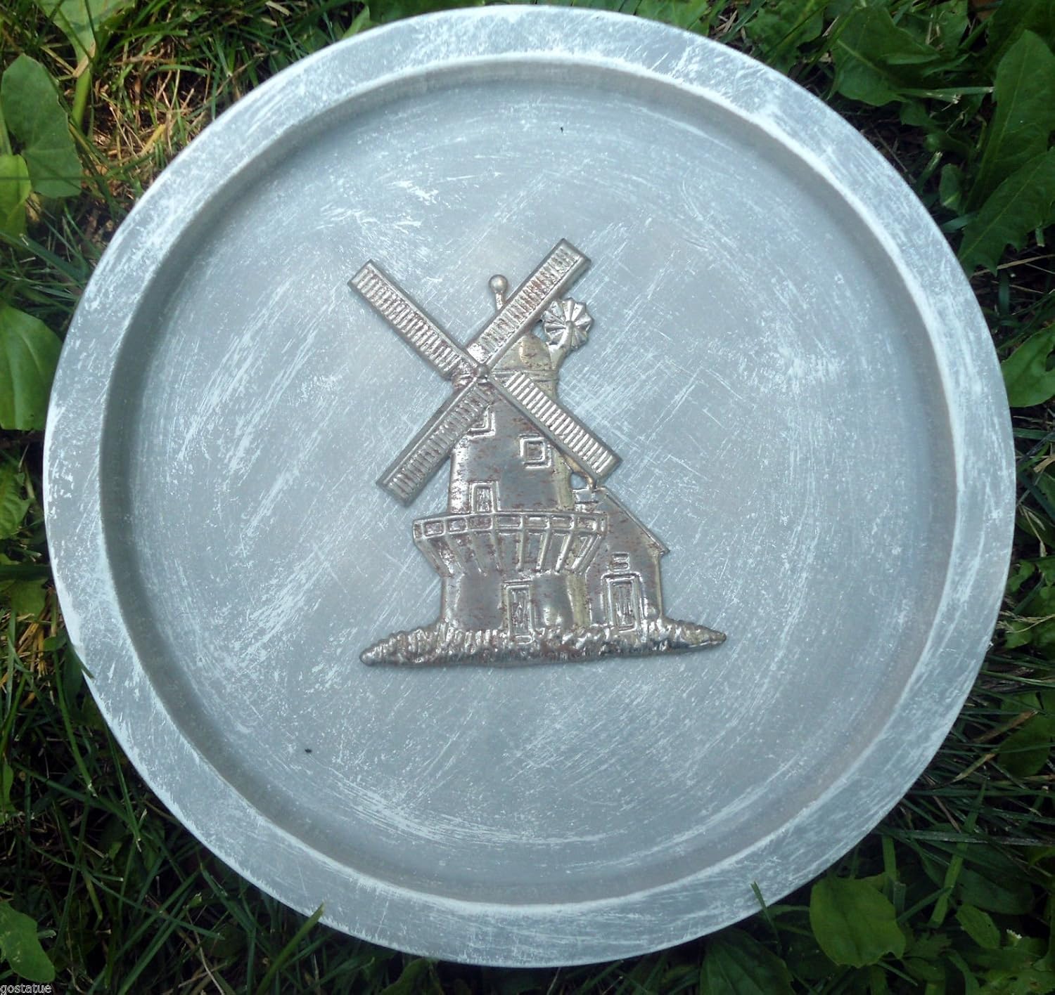Gostatue windmill plastic mold birdbath concrete mold