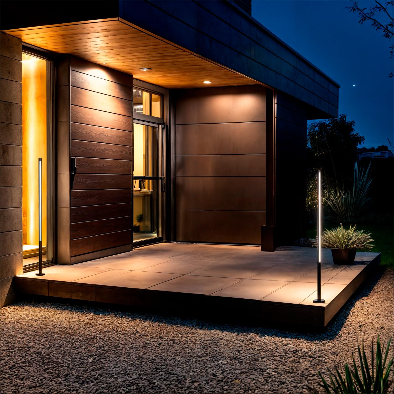 LEDKIA LIGHTING Baliza de Pie Exterior LED 12-24W 80-160 cm Superficie Calax 1200 mm