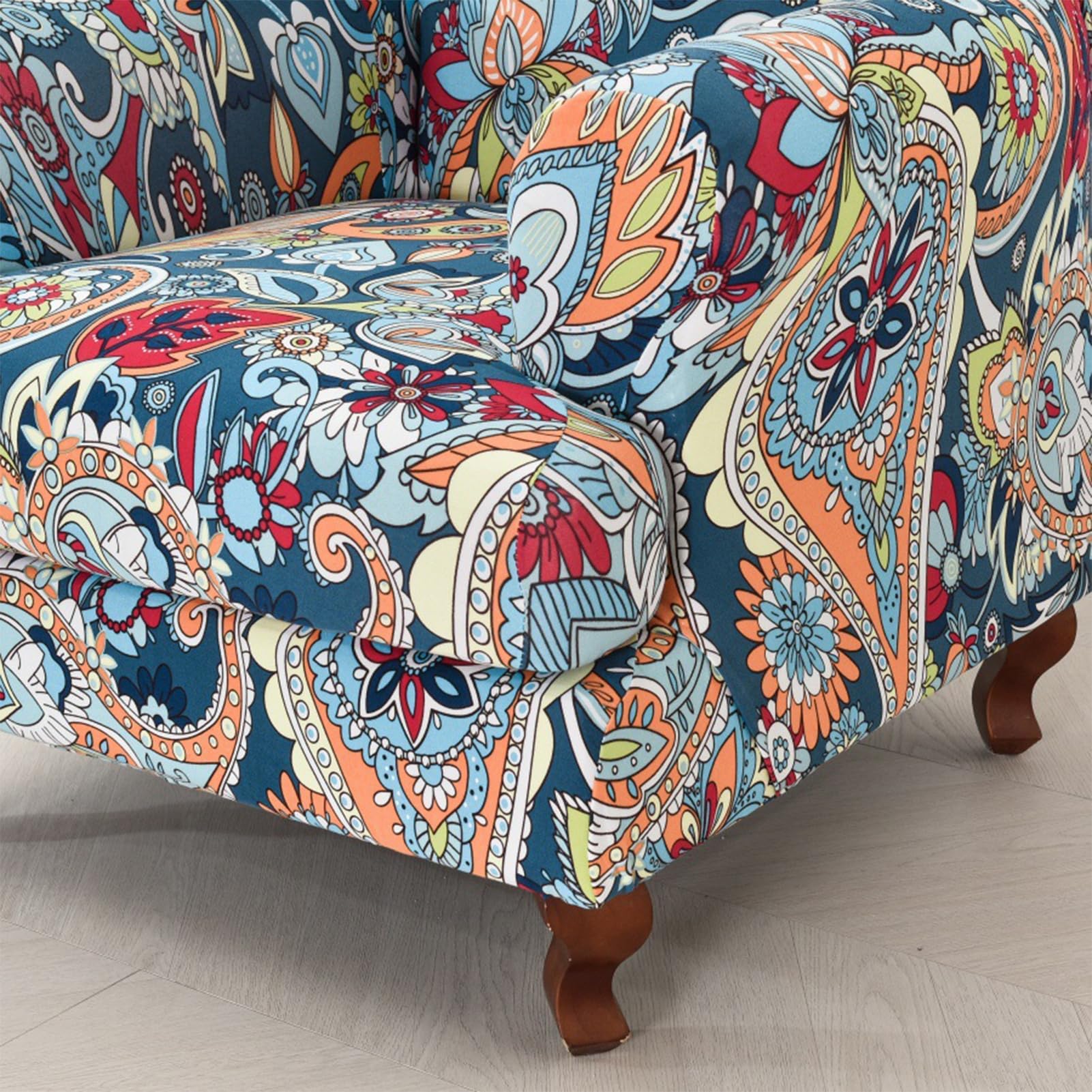 Ohrensessel-Bezug, 2-teilig, Stretch-Ohrensessel-Bezug, Spandex-Sofa-Sessel, Rutschfester Möbelschutz für Wohnzimmer,K