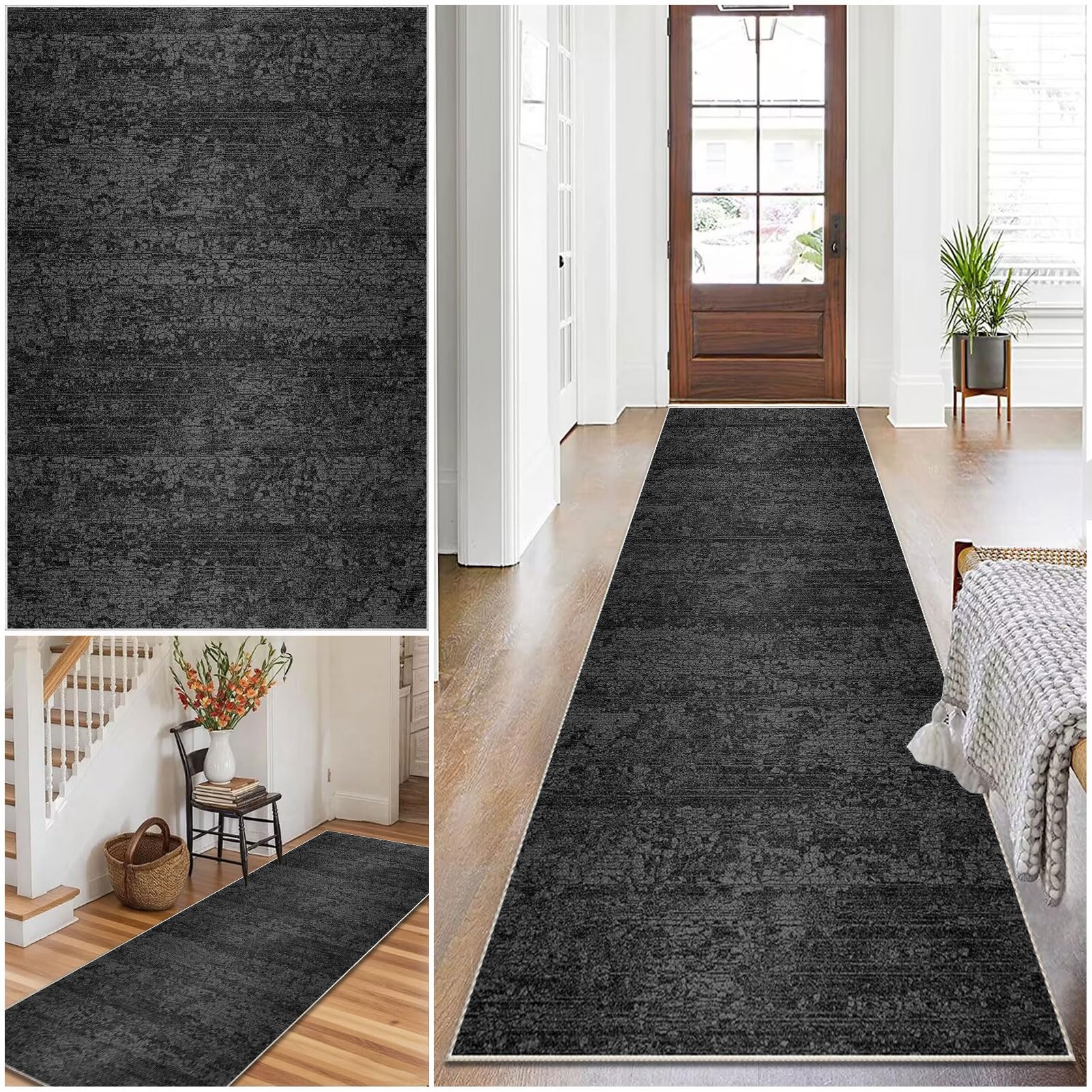Carpet Runner for hallways Kitchen Runners Non Slip Washable Hallway Runner Long Hall Runner Kitchen Mats Rug Runners for Hallways Bedside Rugs for Bedrooms Entrance Laundry Bedroom 70 x 200 cm