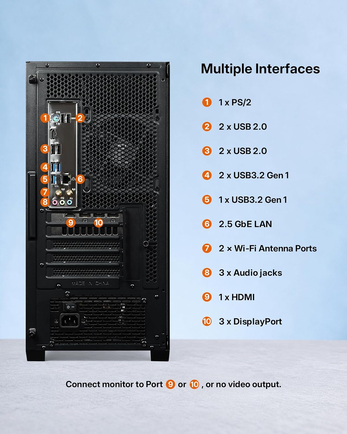 KOTIN Gaming PC Desktop, i5-14400F, RTX 5060 Ti 8G, 16GB DDR4, 1TB NVMe SSD image 5