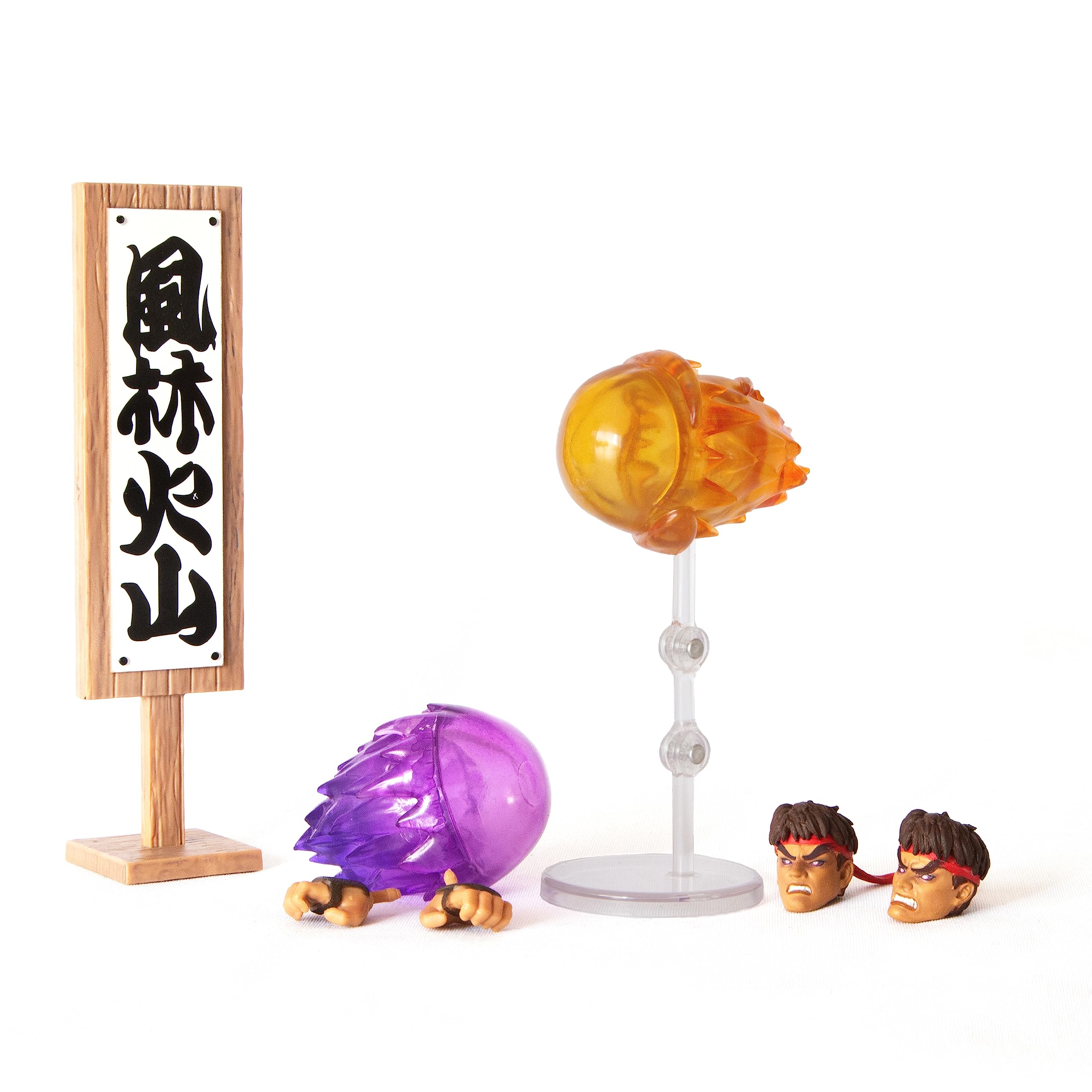 Jada- Street Fighter II, Rysunek Evil Ryu Special Edition, Przegubowa figura 15cm, z wymiennymi rękami i głową, Akcesoria i 20 punktów przegubowych (253255070)