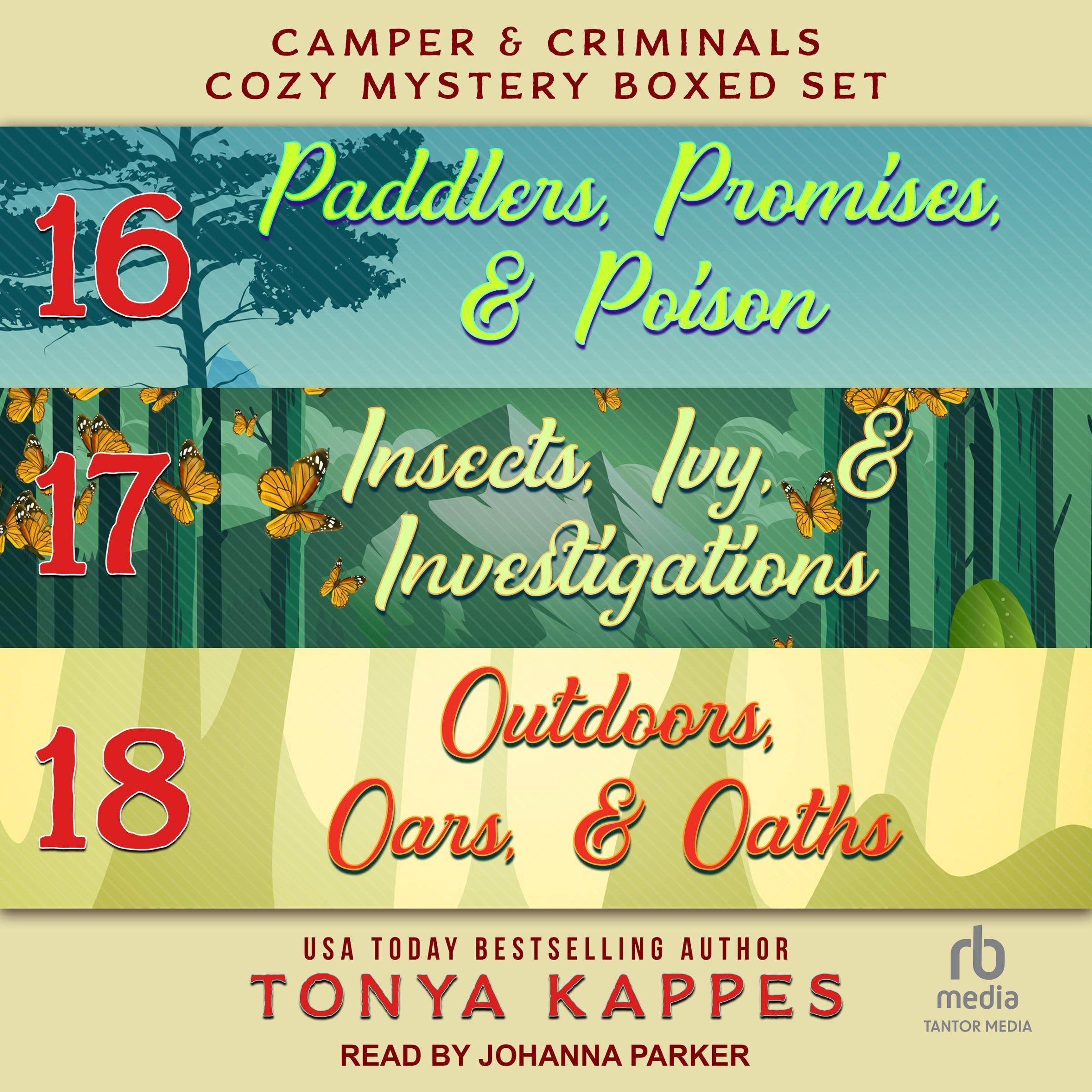 Cover art for Camper and Criminals Cozy Mystery Boxed Set, Books 16-18