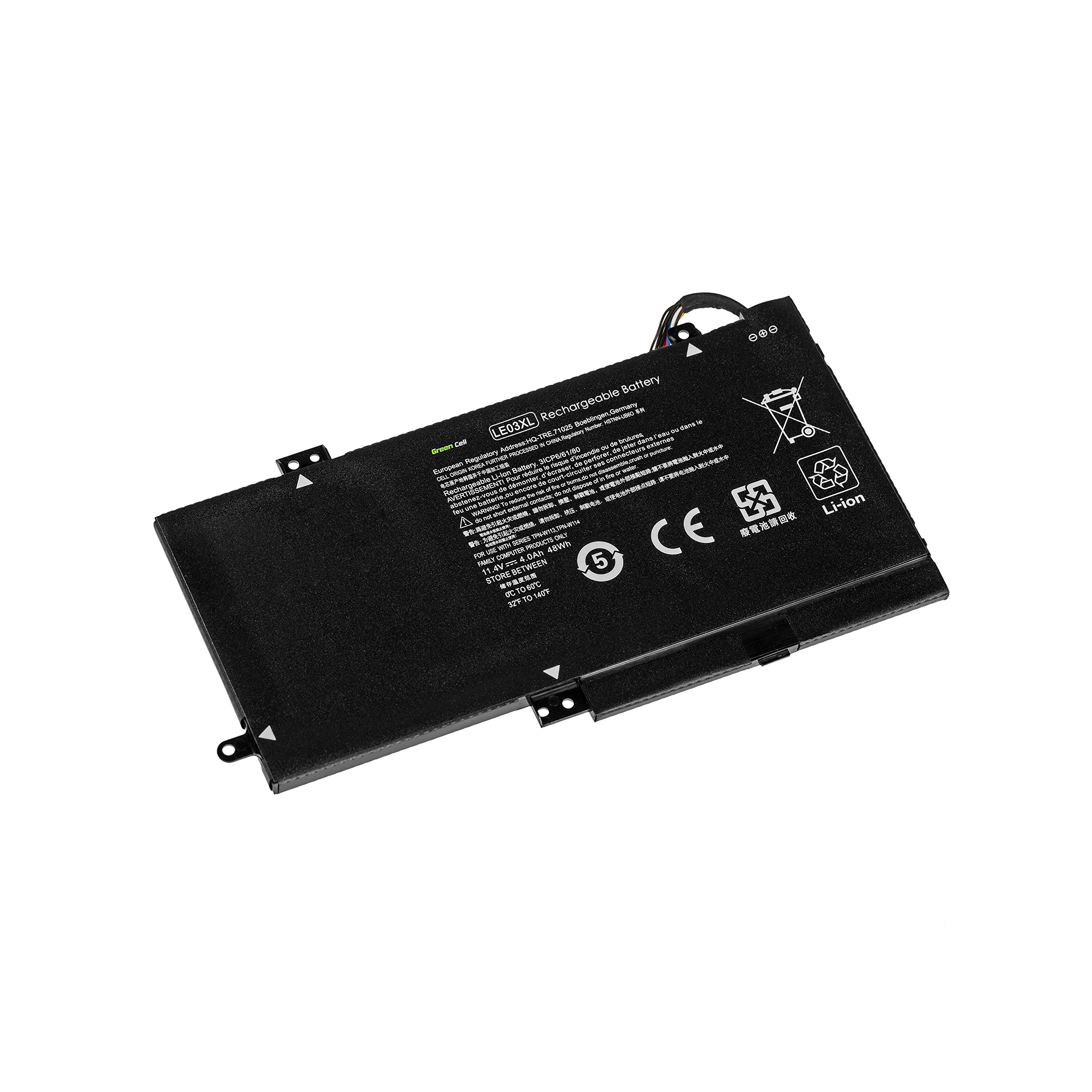 Green Cell LE03XL HSTNN-UB6O 796356-005 796220-541 Batteria per Portatile HP Envy x360 15-W 15-W002NL 15-W100NL Pavilion x360 13-S 13-S003NL 13-S100NL 13-S101NL 13-S104NL 13-S107NL 13-S115NL 15-BK