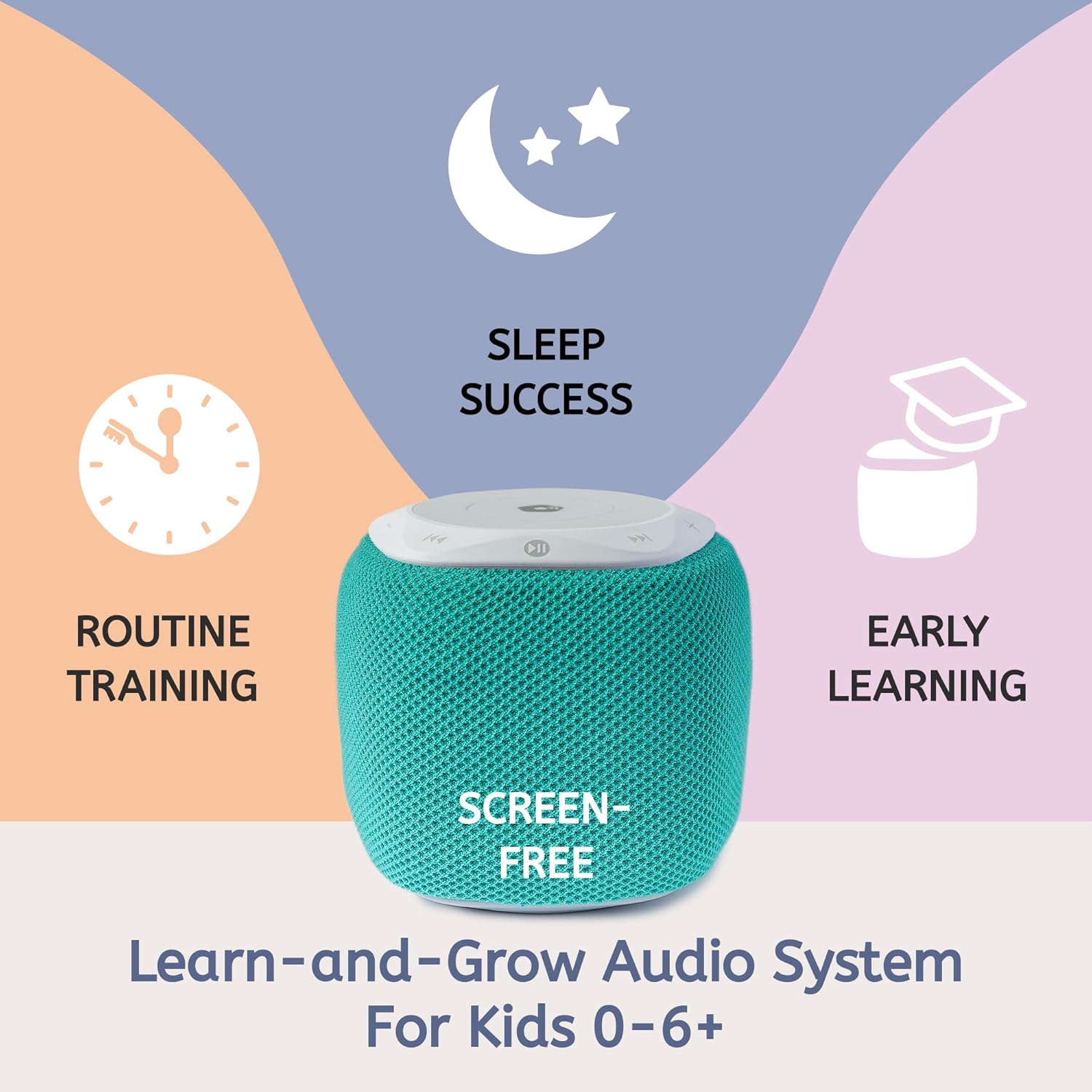 Storypod Learning-First Audio Play System Starter Set Plus Interchangeable Teal Sleeve Interactive Educational Toy & Storyteller Boys & Girls Young Kids Toddlers & Preschoolers (Teal)