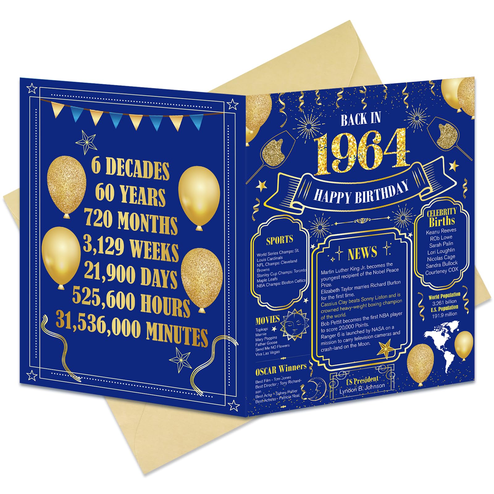 Tarjeta Cumpleaños 60 Años Original - Para Hombre O Mujer, Divertida, Formato DIN A5
