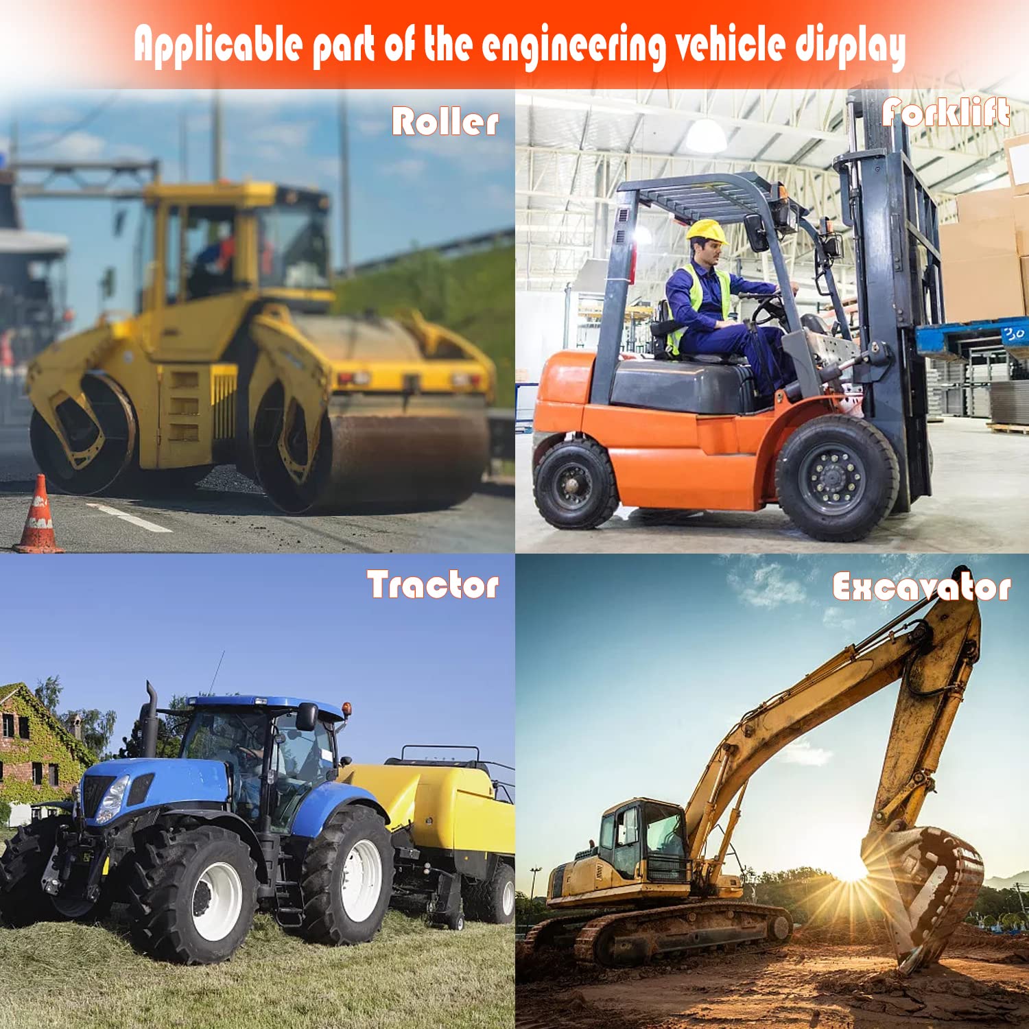 68-teiliges Baumaschinenschlüssel-Set – Universal Schlüssel Mit Karabiner & Schlüsselringen Für Bagger, Traktoren, LKW & Co. – Passt Für Caterpillar, John Deere, Volvo Uvm.