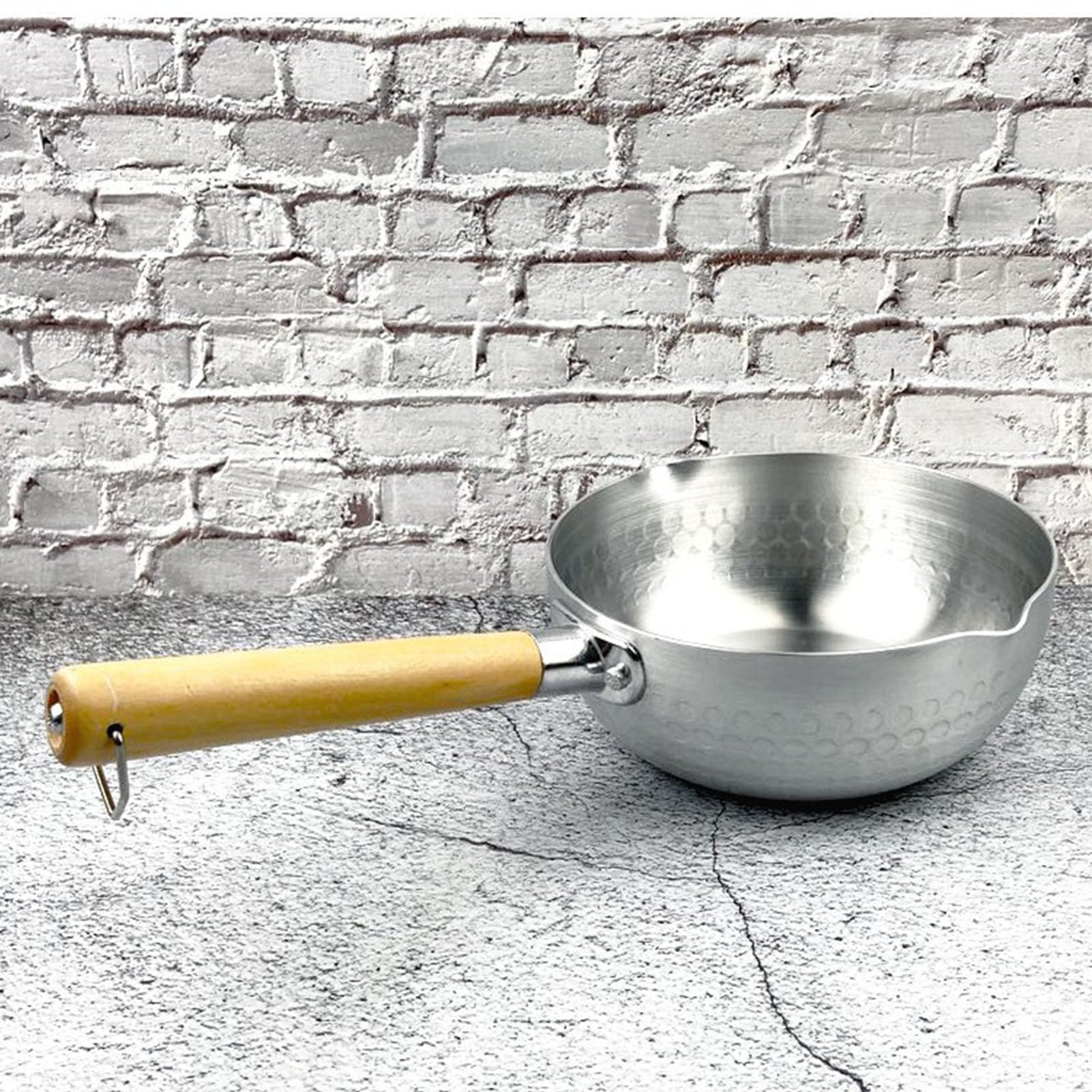 ALUMINIUM MILK WARMER POT NONSTICK BUTTER SAUCEPAN FOR COOKING KITCHEN RESTAURANT (18cm / 7.09in)