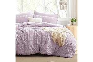 Love's Cabin Seersucker Lavender Comforter Set: A Symphony of Comfort and Style...