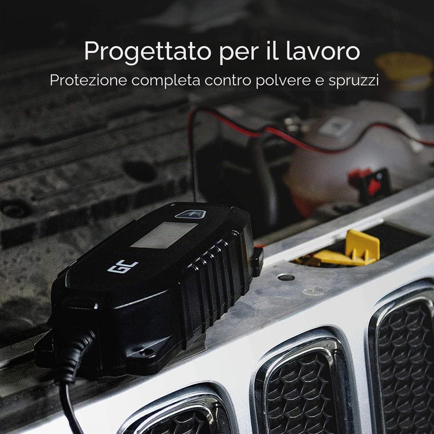 Green Cell® Caricabatterie Intelligente 6V/12V 4A (SLA, AGM, Gel, EFB, Wet, LiFePO4) completamente automatico con modalità di ricondizionamento del test della batteria per auto moto camion Camper