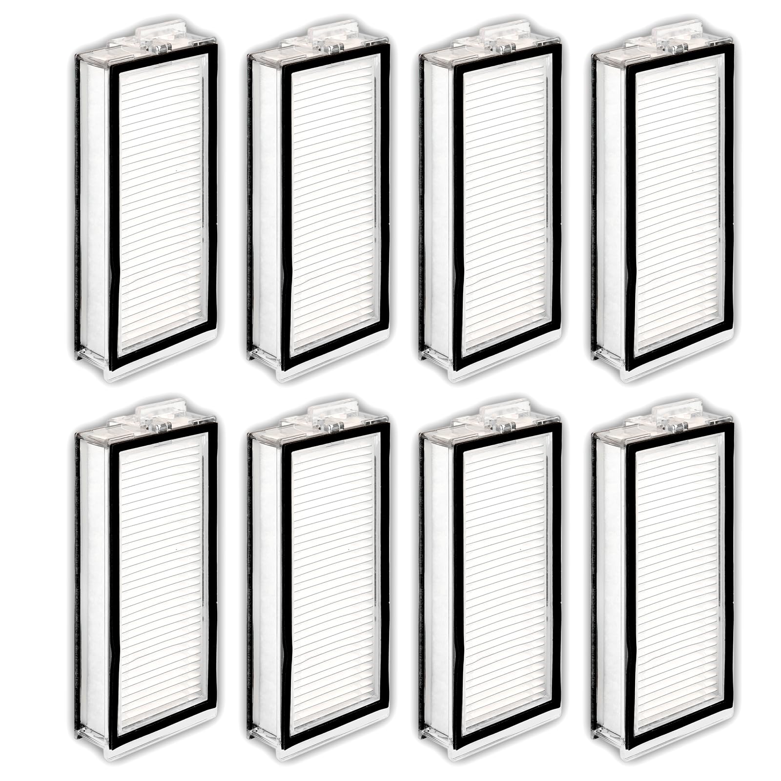 (8 Pack) Q5 Pro+ Replacement HEPA Filters Compatible With Roborock Q5 Max+, Q5 Pro, Q5 Pro+, Q8 Max, Q8 Max+, Q7, Q7+, Q7 Max, Q7 Max+, Q5 Duoroller+, Robot Vacuum Cleaner — image 1