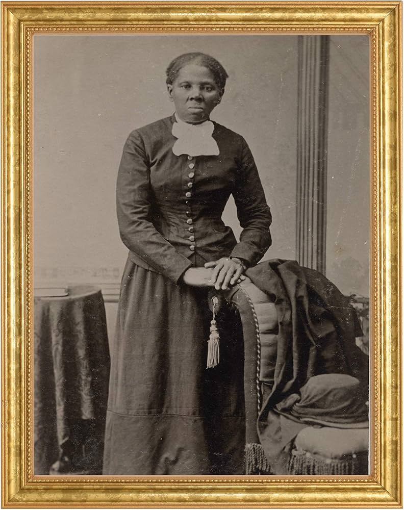 Amazon.co.jp: ハリエット・タブマンの写真 古びたゴールドフレーム