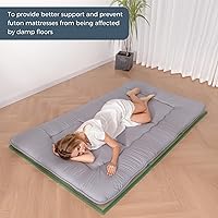 Vista 6 de MAXYOYO Colchón de Futón de Tatami Japonés 100% Hierba de Junco, Esterilla Plegable Portátil, Firme, Tradicional, de Piso, Cama de Suelo