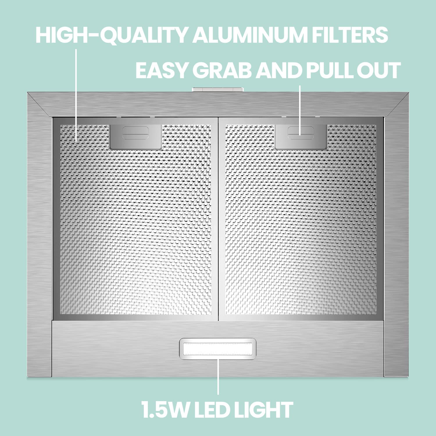 Buy COMFEE' 60 cm Chimney Cooker Hood Stainless Steel Extractor Hood