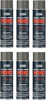 620-1460 by Seymour – MRO Industrial-Grade High Solids Spray Paint, Stainless Steel (16 oz, 6-Pack / 96 oz Total) | Bulk Value Pack | Professional MRO Metallic Coating