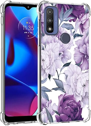 Funda para Moto G Pure, Moto G Power 2022, TPU de goma suave reforzada con cuatro esquinas anticaídas, funda para Motorola Moto G Pure 2021Moto G