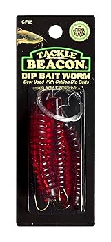 thumbnail image 2 of Magic Catfish Bait Hogwild Dipper Worm - Red - Pack Of 2 2 of 11