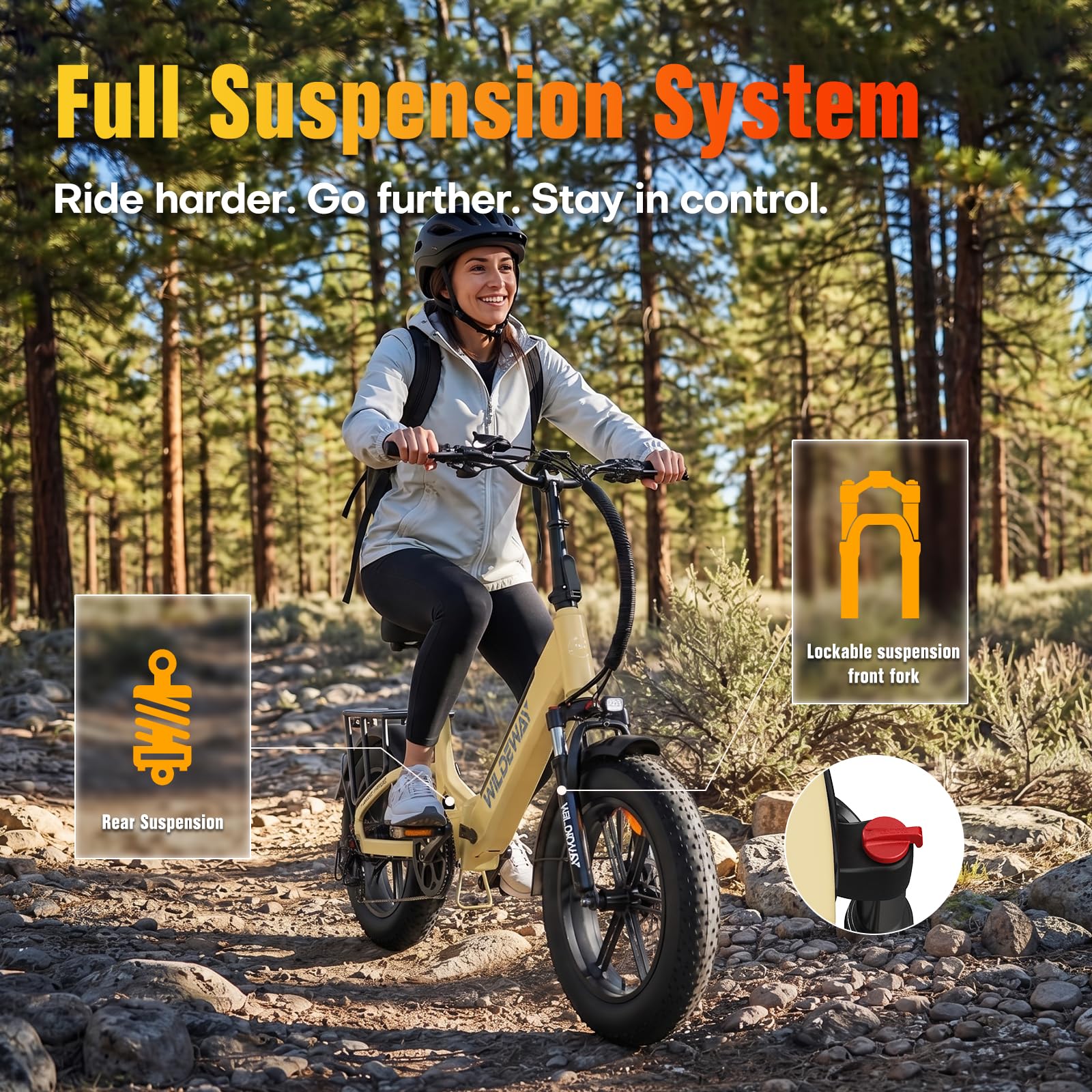 Vélo électrique pliable 20" Fat Bike 250 W, batterie amovible 48 V et 15 Ah, autonomie jusqu'à 90 km, changement de 7 vitesses, freins hydrauliques, vélo noir