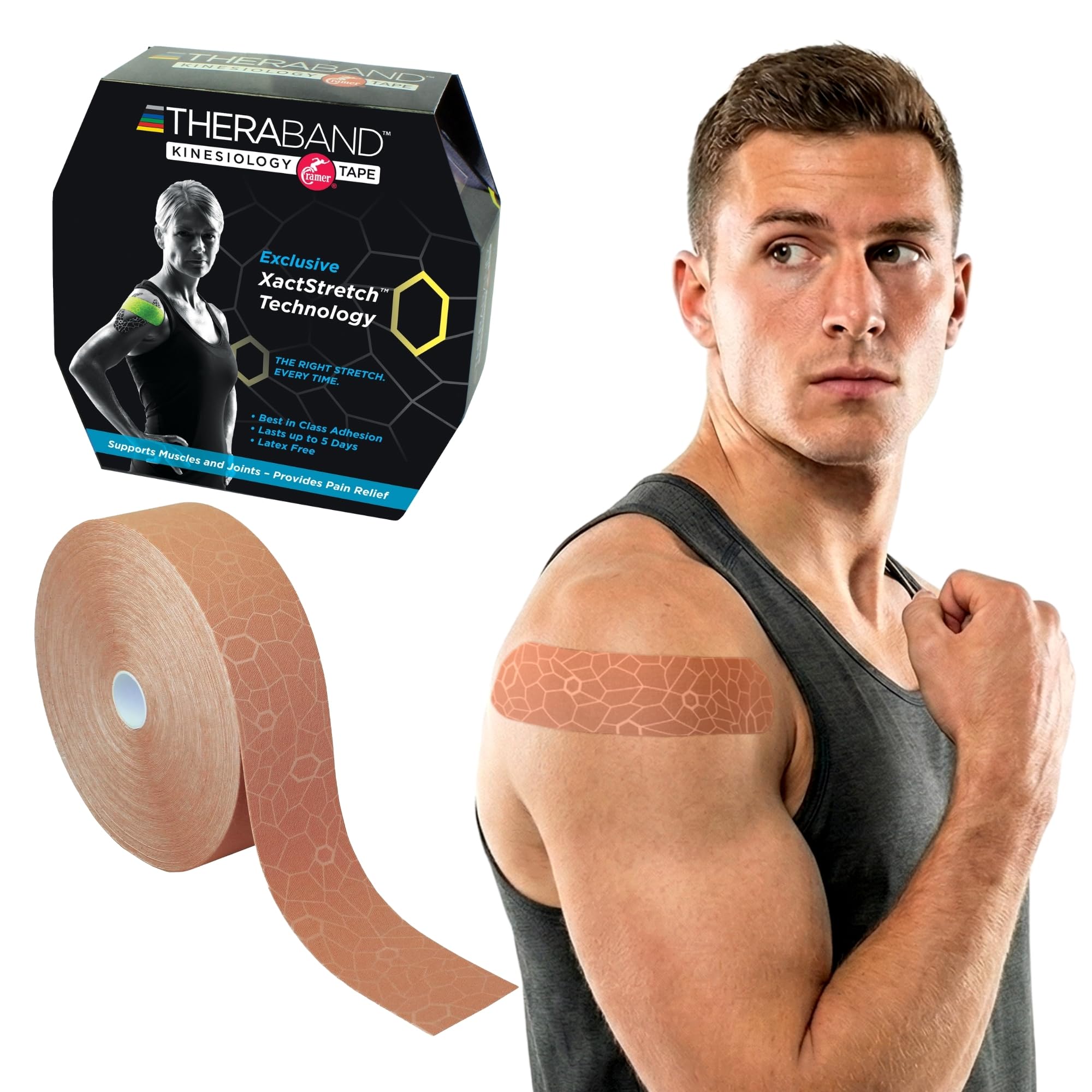 THERABAND Kinesiology Tape XactStretch, 31,4 m x 5 cm