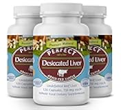 Perfect Supplements – Perfect Desiccated Liver – 120 Capsules – Undefatted Beef Liver – Natural Source of Protein, Iron, Vitamins A & B – 3 Pack