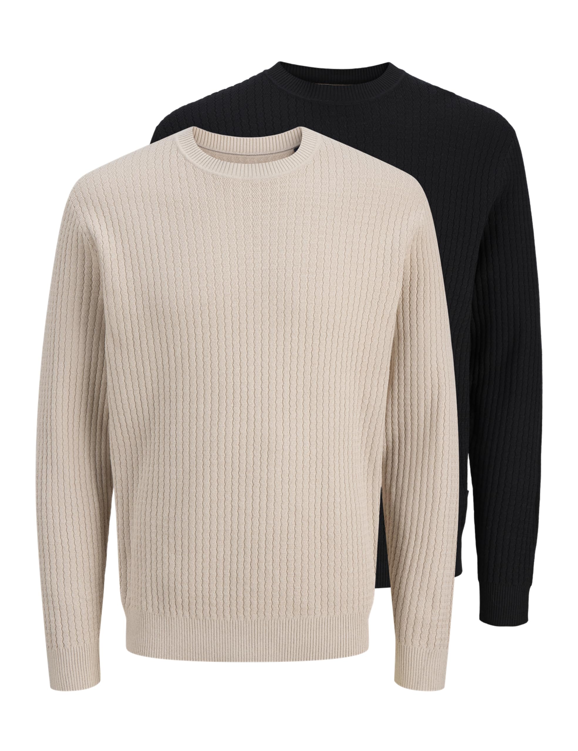 JACK & JONES Herren Jprblubarkley Knit Crew Neck Mp Jprblubarkley Knit Crew Neck Mp (2er Pack)