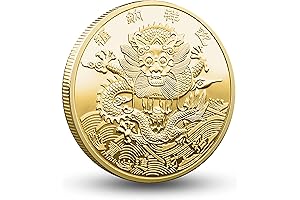 Exquisite Golden Chinese Dragon Lucky Coin - Prosperity & Fortune Magnet