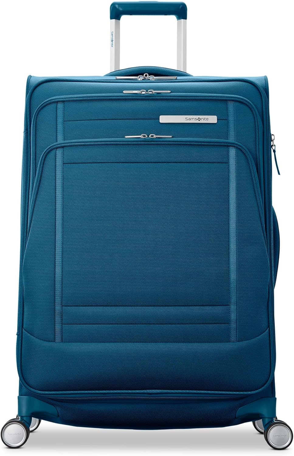 Samsonite UpLIFT Lightweight Medium Checked Softside Luggage with Spinner Wheels - Expandable - Airline-Approved, Polyester Soft Suitcase for Ultra Light Travel - Cerulean Blue - Image 5