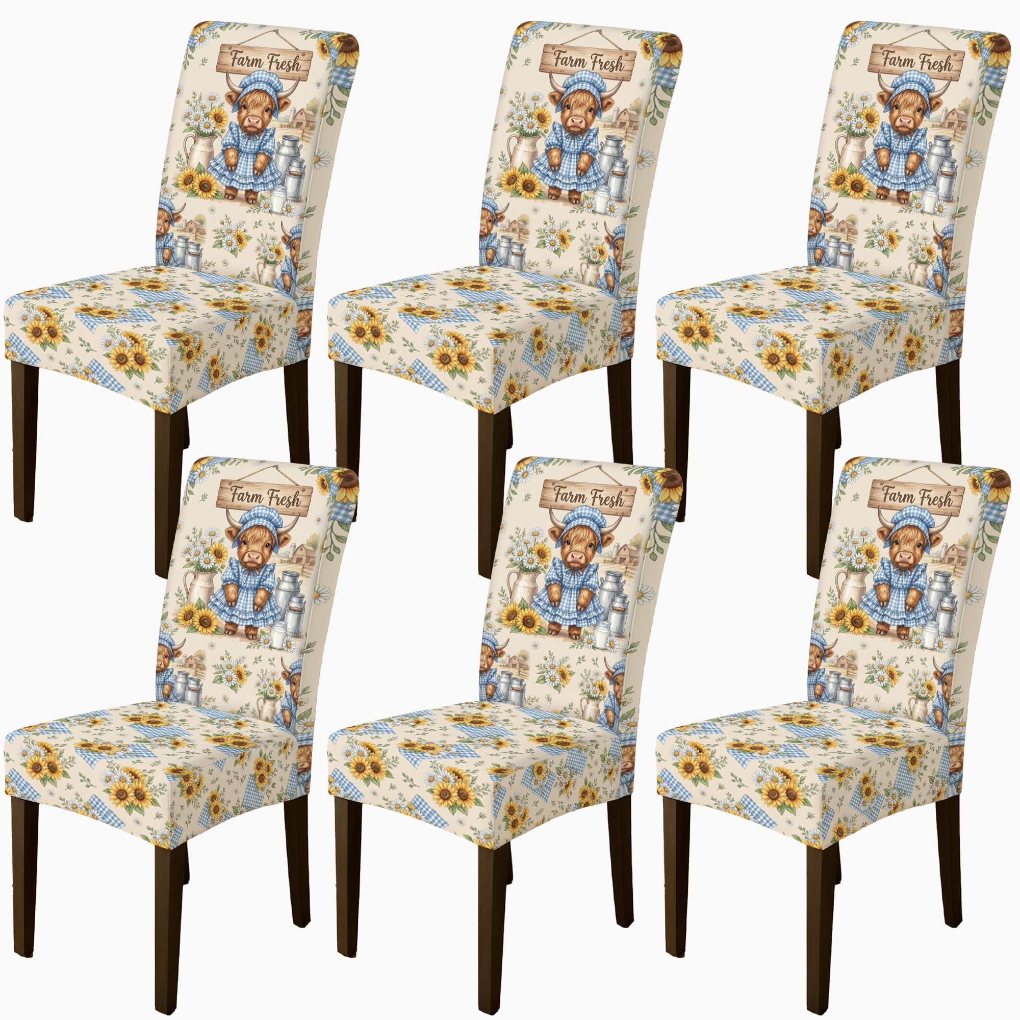 Housses de chaise de salle à manger lavables et extensibles
