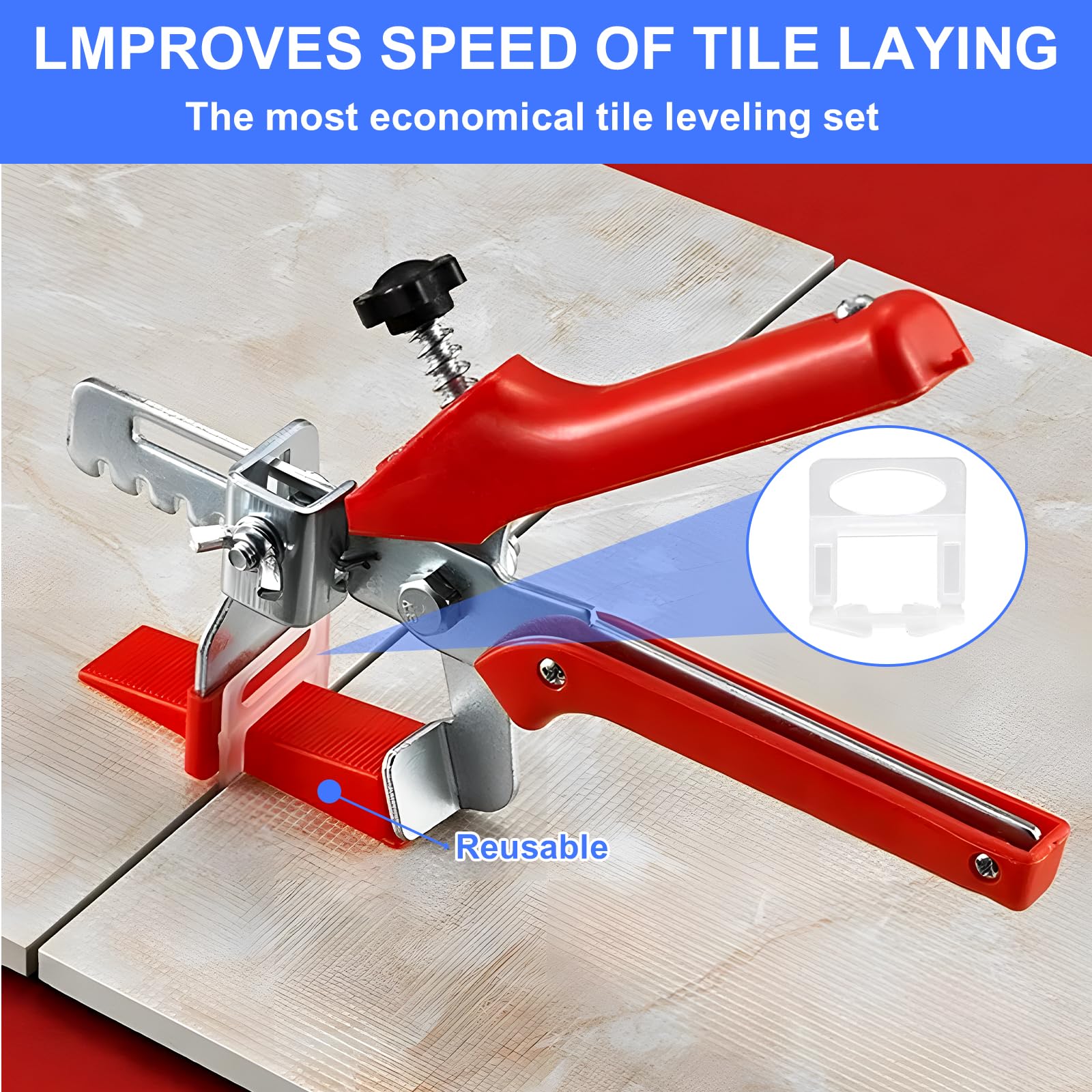 Sistema Livellamento Piastrelle - Kit Con Distanziatori E Cunei Per Posatura - Foto 10