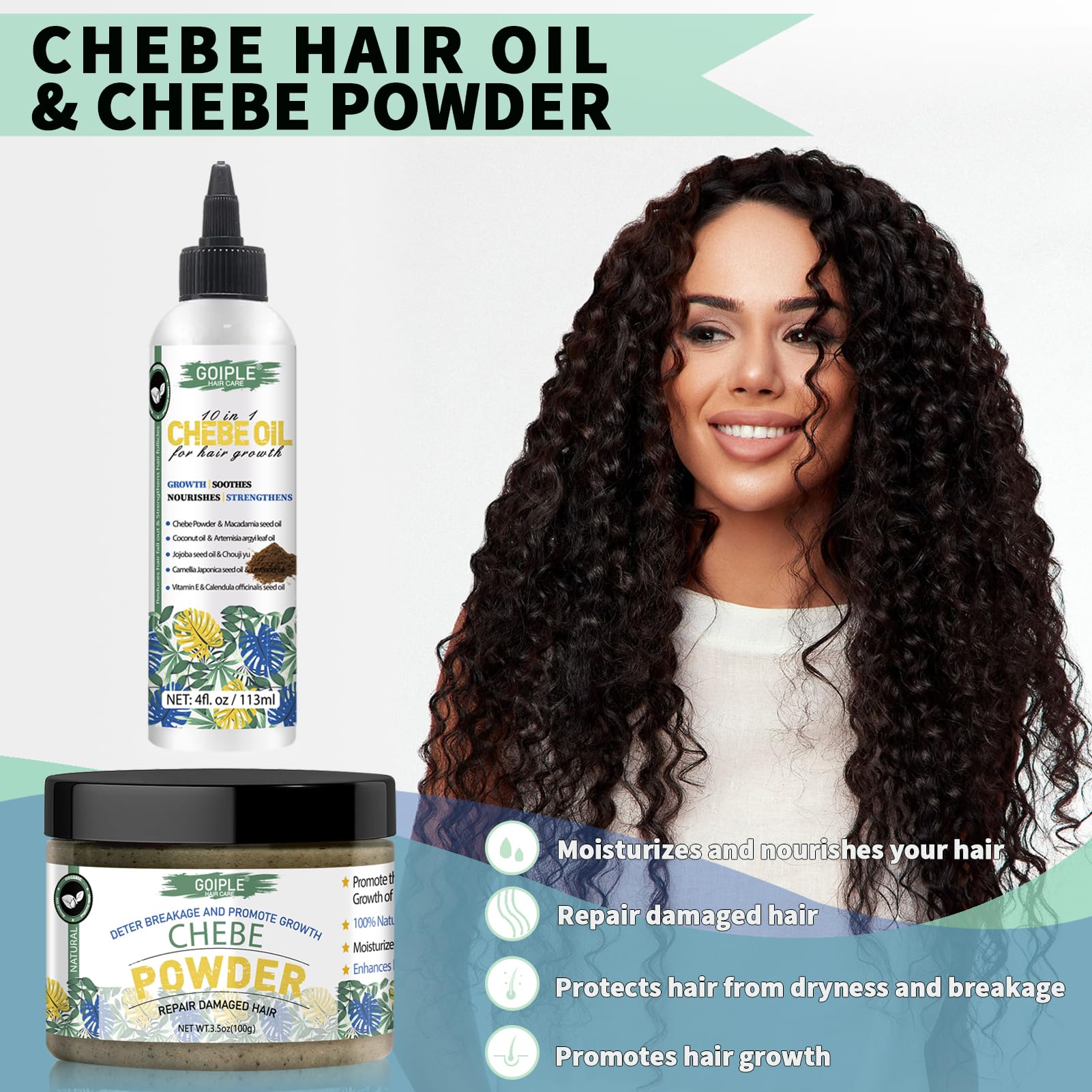 Poudre de CHEBE 100g spéciale pousse des cheveux – POPMYCURLS BOX