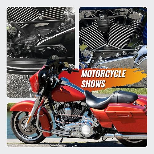 Miniatura 7 de GZYF Varillaje de cambio redondo de motocicleta para Harley Touring Electra Glide FLHT, Road King FLHR, Road Glide FLTR, Street Glide FLHX, Trike