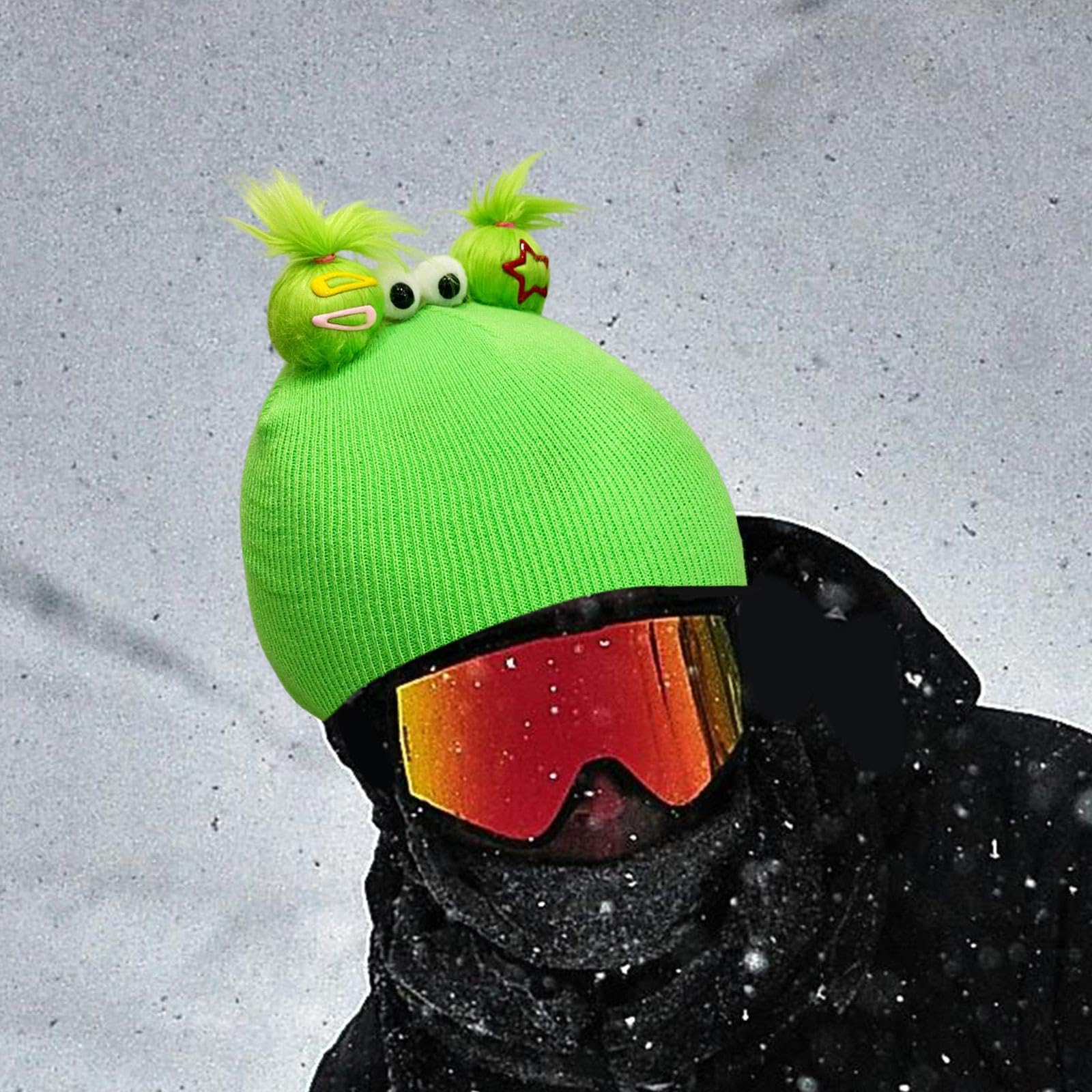 Pegciuho Housse De Casque De Ski En Tricot Doux, Cadeau D'anniversaire, Pratique, Portable, Joli Accessoire De Casque De Ski, Blanc