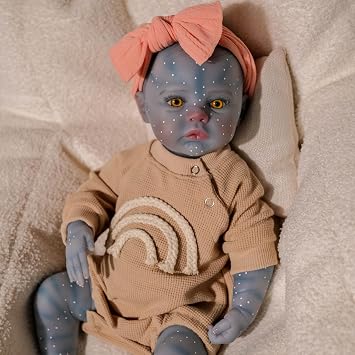 Pinky Reborn That Looks Real Baby Doll 19 بوصة 48 سم أفاتار كامل الجسم ناعم الفينيل فتاة دمى تولد من جديد رسمت الشعر دمية طفل واقعية لعبة دمية الوليد للأعمار 3+