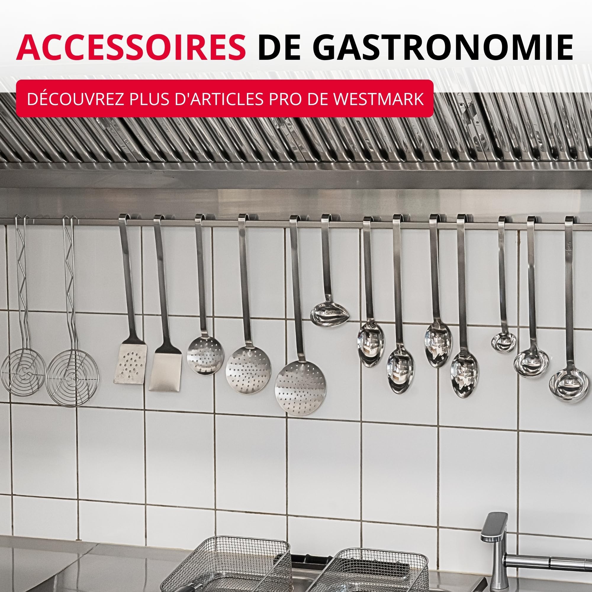 Westmark Tamis pointu Chinois Pro – passoire fine avec perforations sur tout le pourtour – passoire en acier inoxydable – parfait pour les bouillons, crèmes et sauces – argent, Ø 23 cm