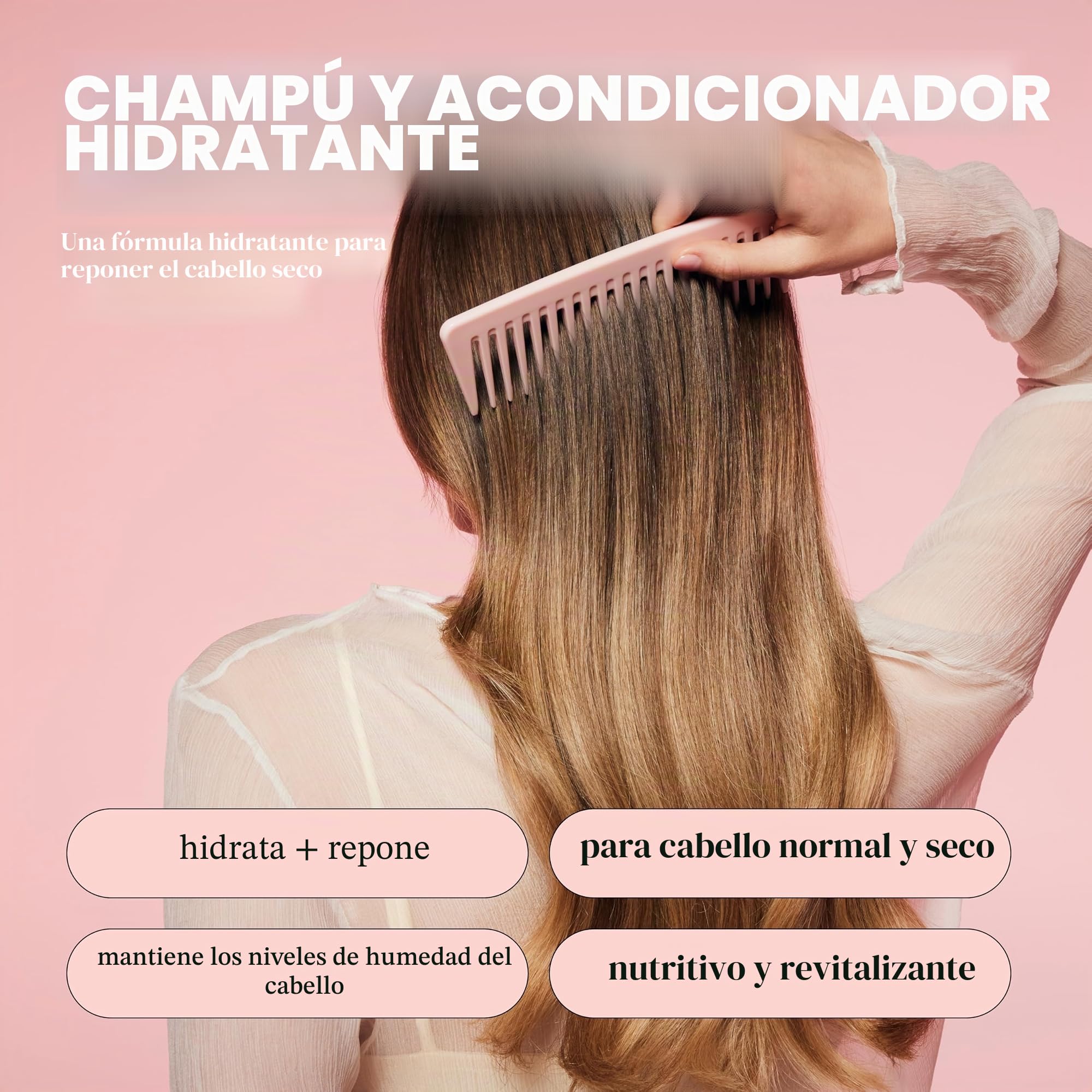 MONDAY-AMAZON Paquete combinado de humedad regular 12 oz líquido (1 champú, 1 acondicionador)