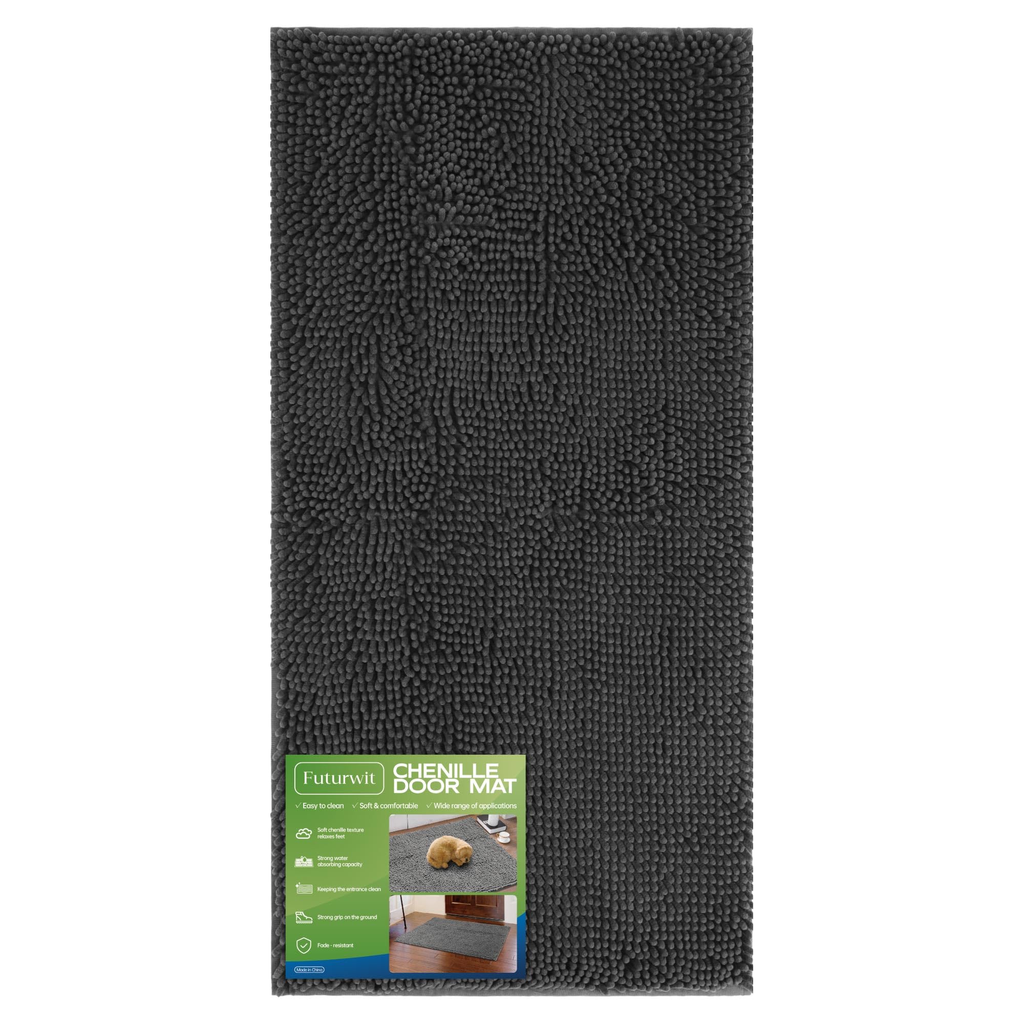 Futurwit Dog Door Mat for Muddy Paws, 48