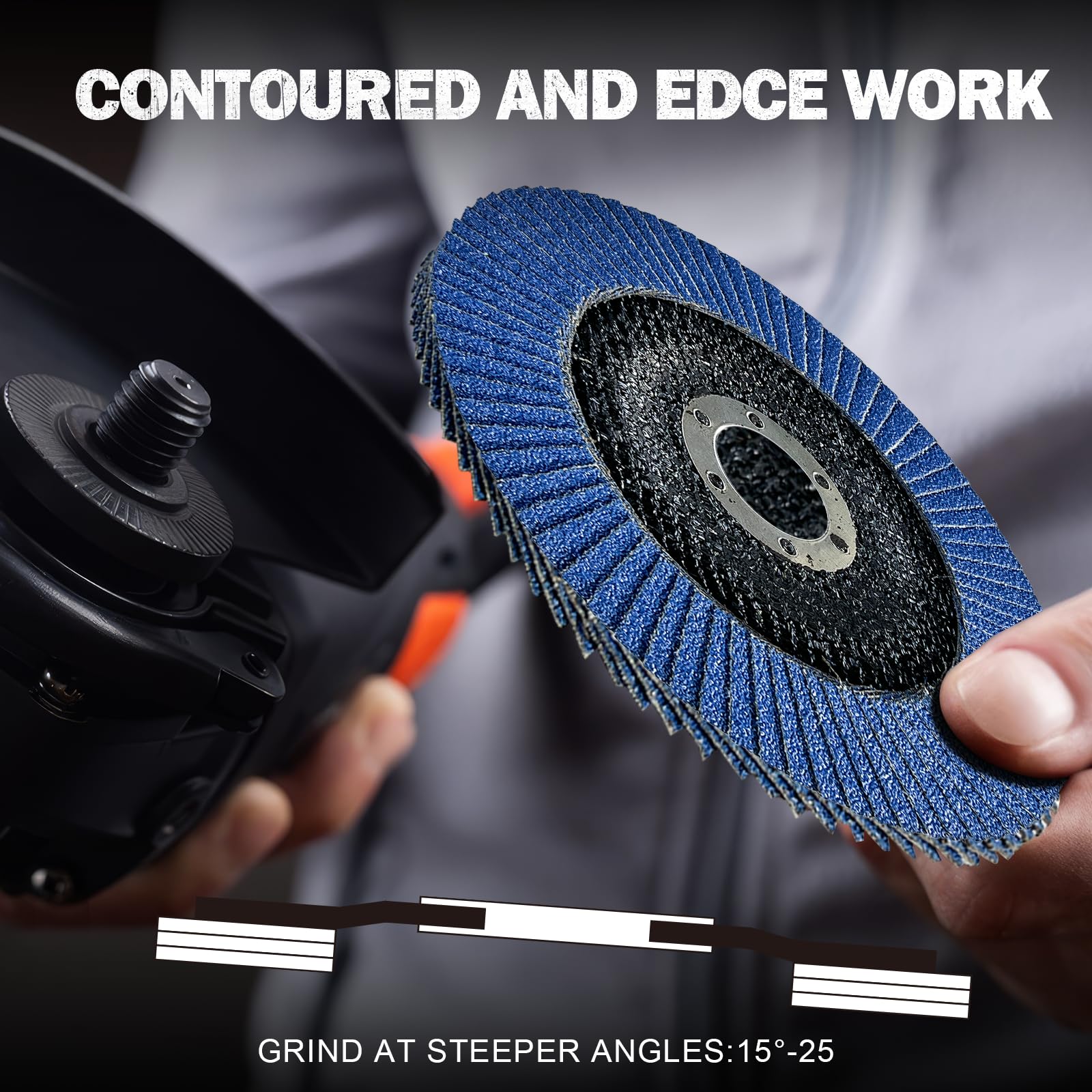 Dischi Lamellari Professionali │ Blu │ 20 Pezzi │ 125 Mm │ Mixpack - Foto 6